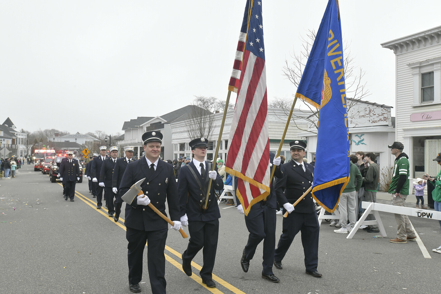 The Riverhead Fire Deaprtment.  DANA SHAW