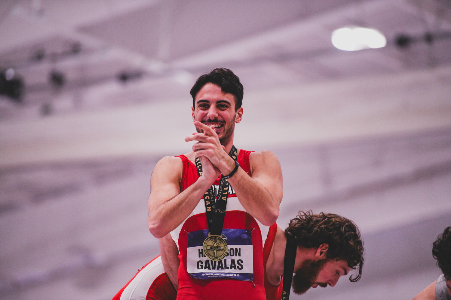 Harrison Gavalas celebrates on the podium.   EDL PHOTOGRAPHY/ERIN LOCASCIO