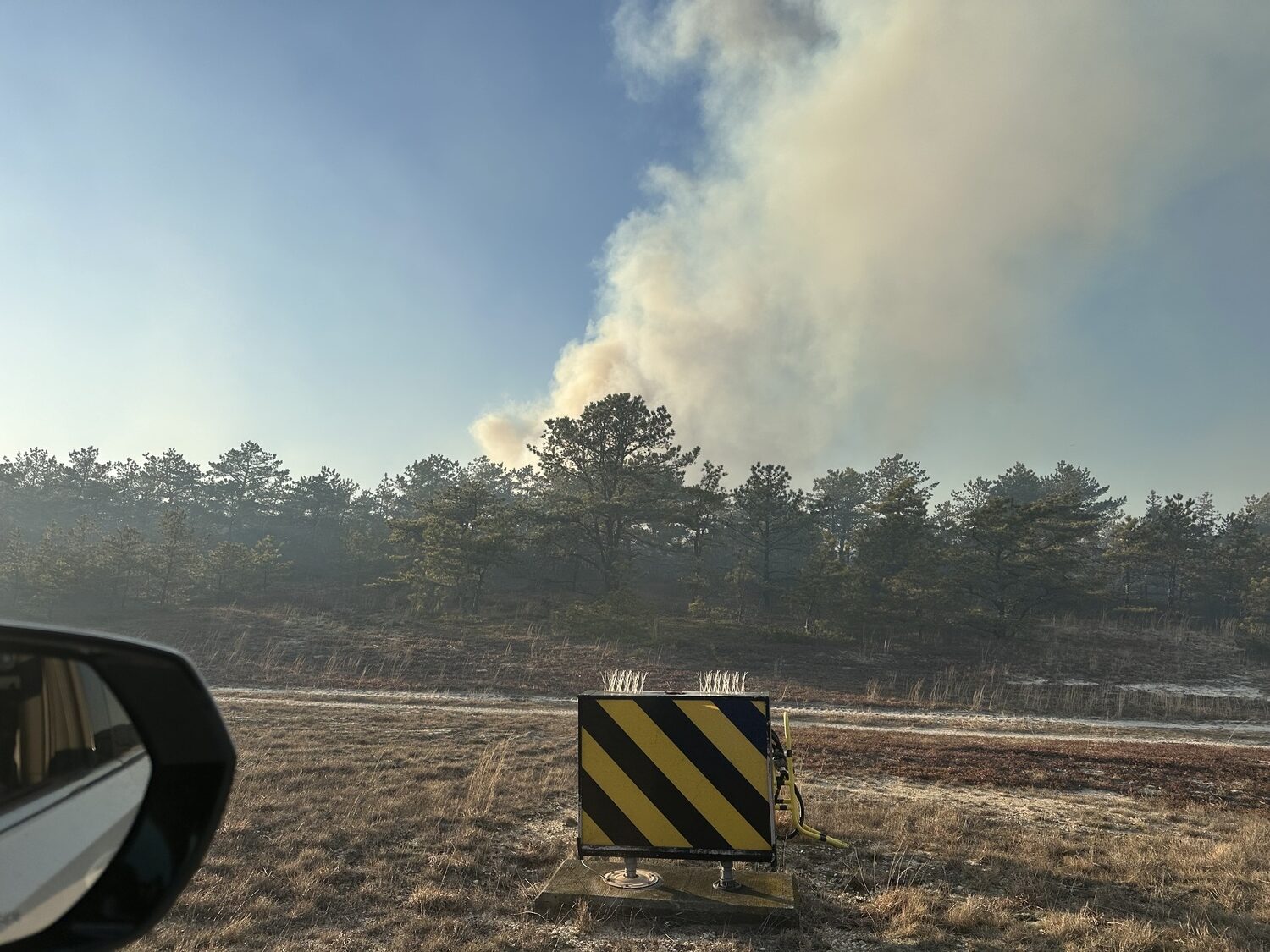 East Hampton Fire Department responded to the wildfires in Westhampton Beach over the weekend, as part of a busy weekend for the department. GERRY TURZA