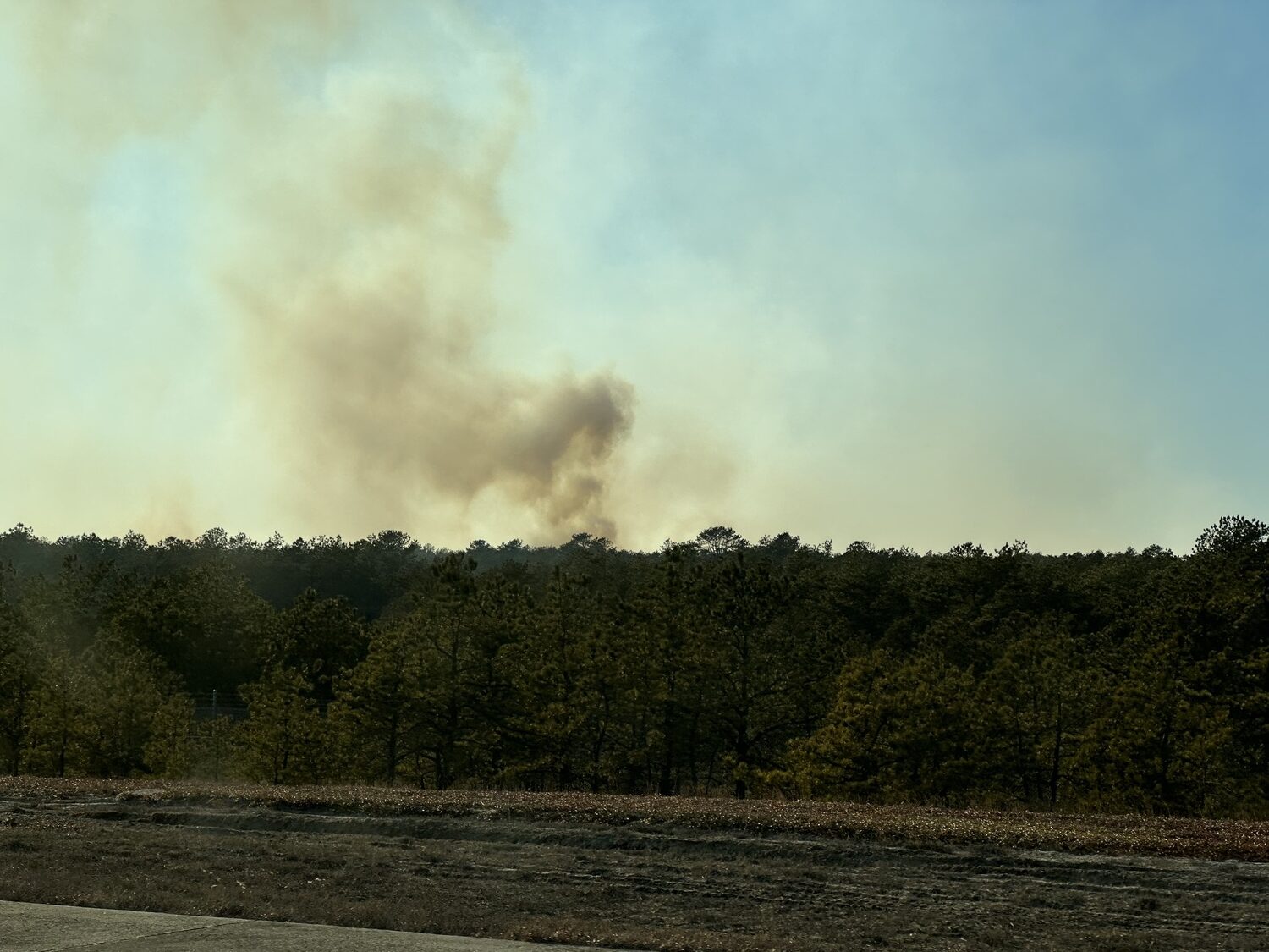 East Hampton Fire Department responded to the wildfires in Westhampton Beach over the weekend, as part of a busy weekend for the department. GERRY TURZA