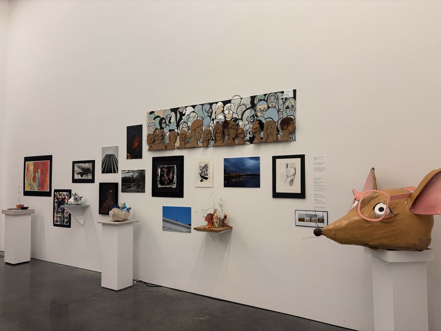 Artwork by a number of students from East Hampton High School is included in The
Parrish Art Museum’s 2025 Student Exhibition. BRADLEY RODRIGUEZ