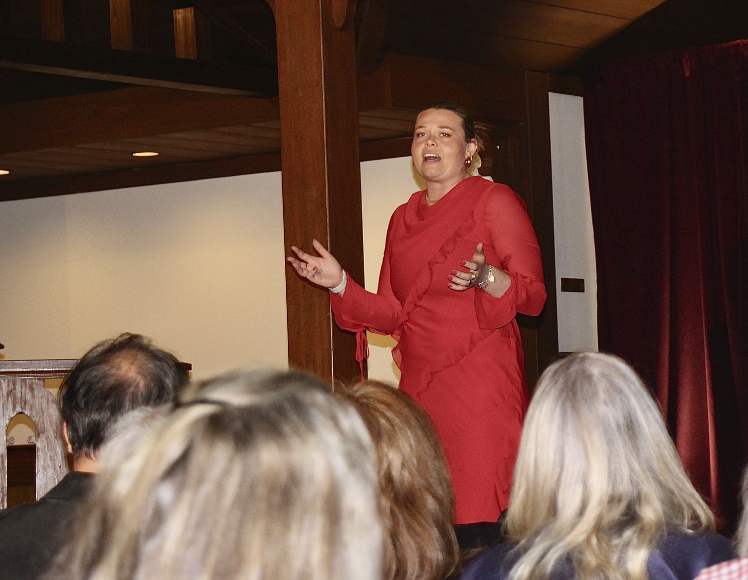 Catherine Fleming performs at St. Ann’s Church in Bridgehampton's second annual 