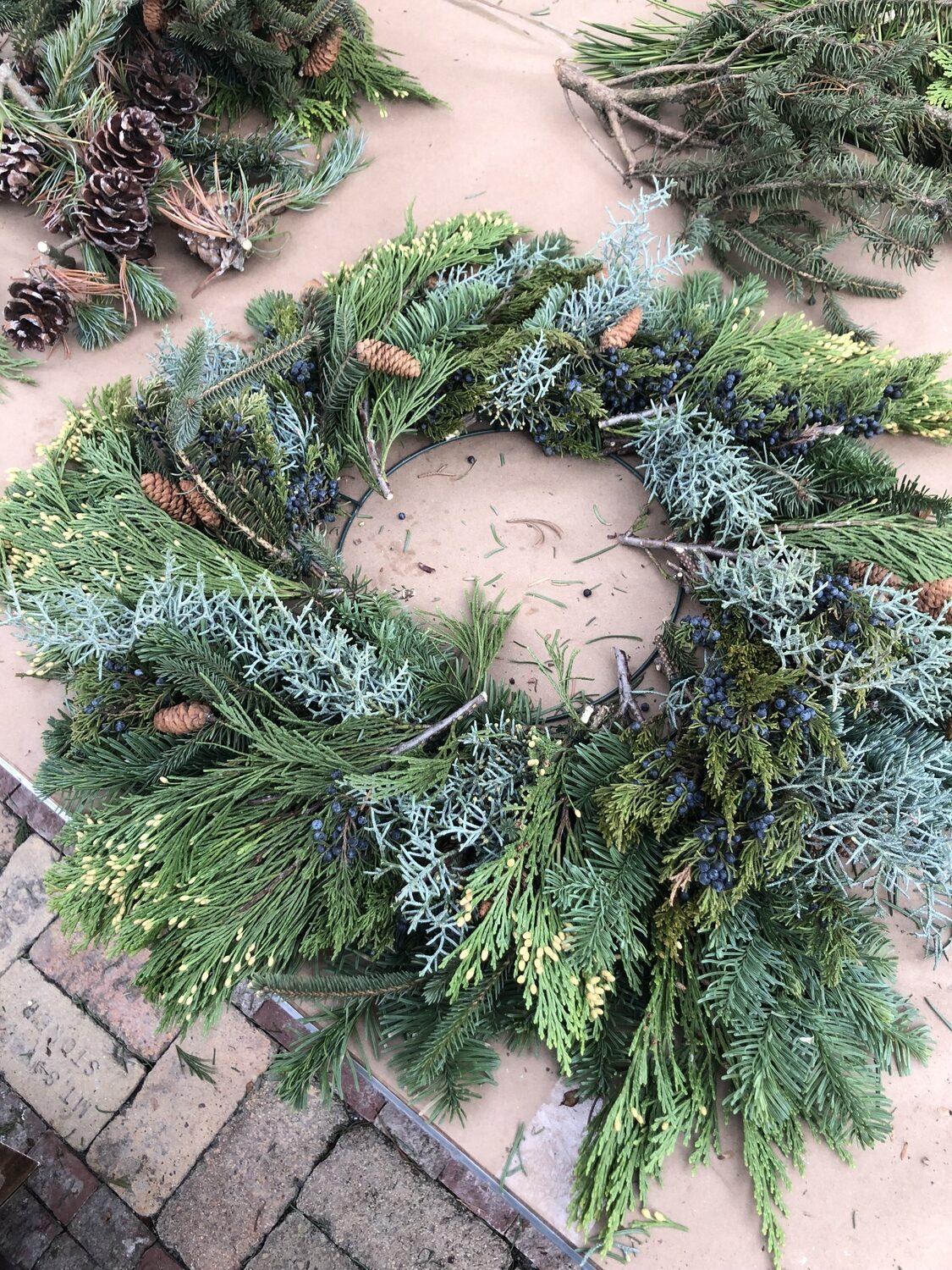 Marders has a wide range of beautiful greens to choose from for the wreath-making class. CAILIN RILEY