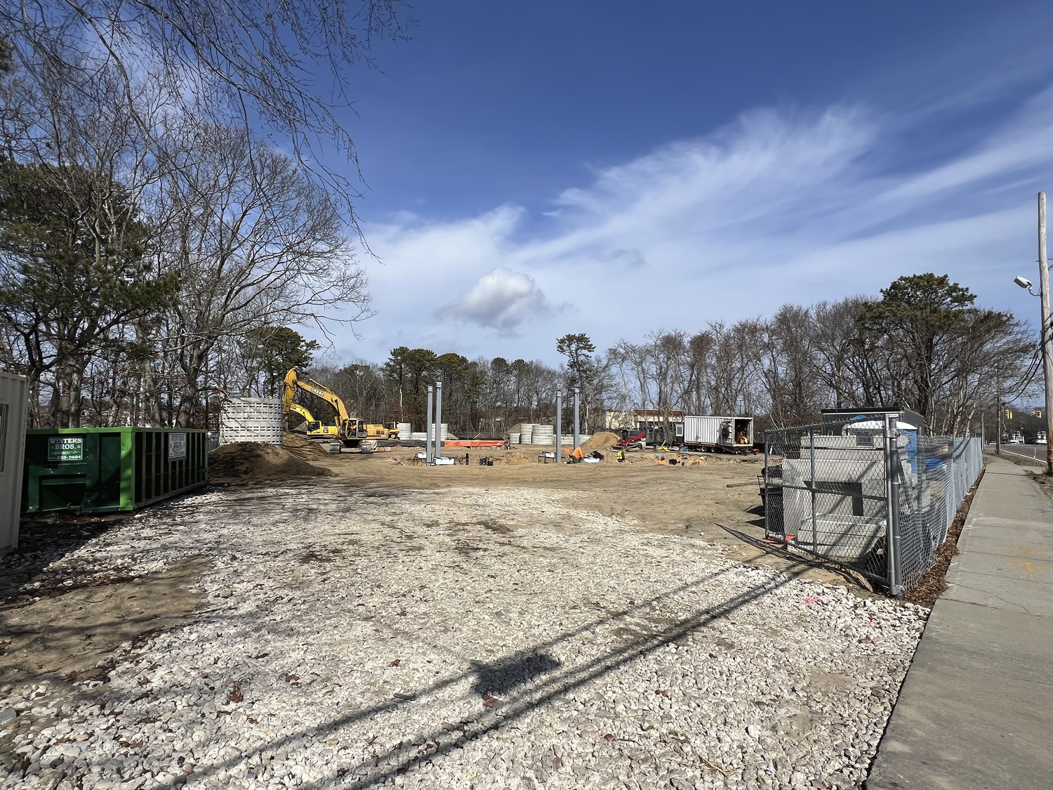 Construction is underway on a new gas station and convivence store owned by the 7-Eleven Inc., at 192 West Montauk Highway in Hampton Bays.  DANA SHAW