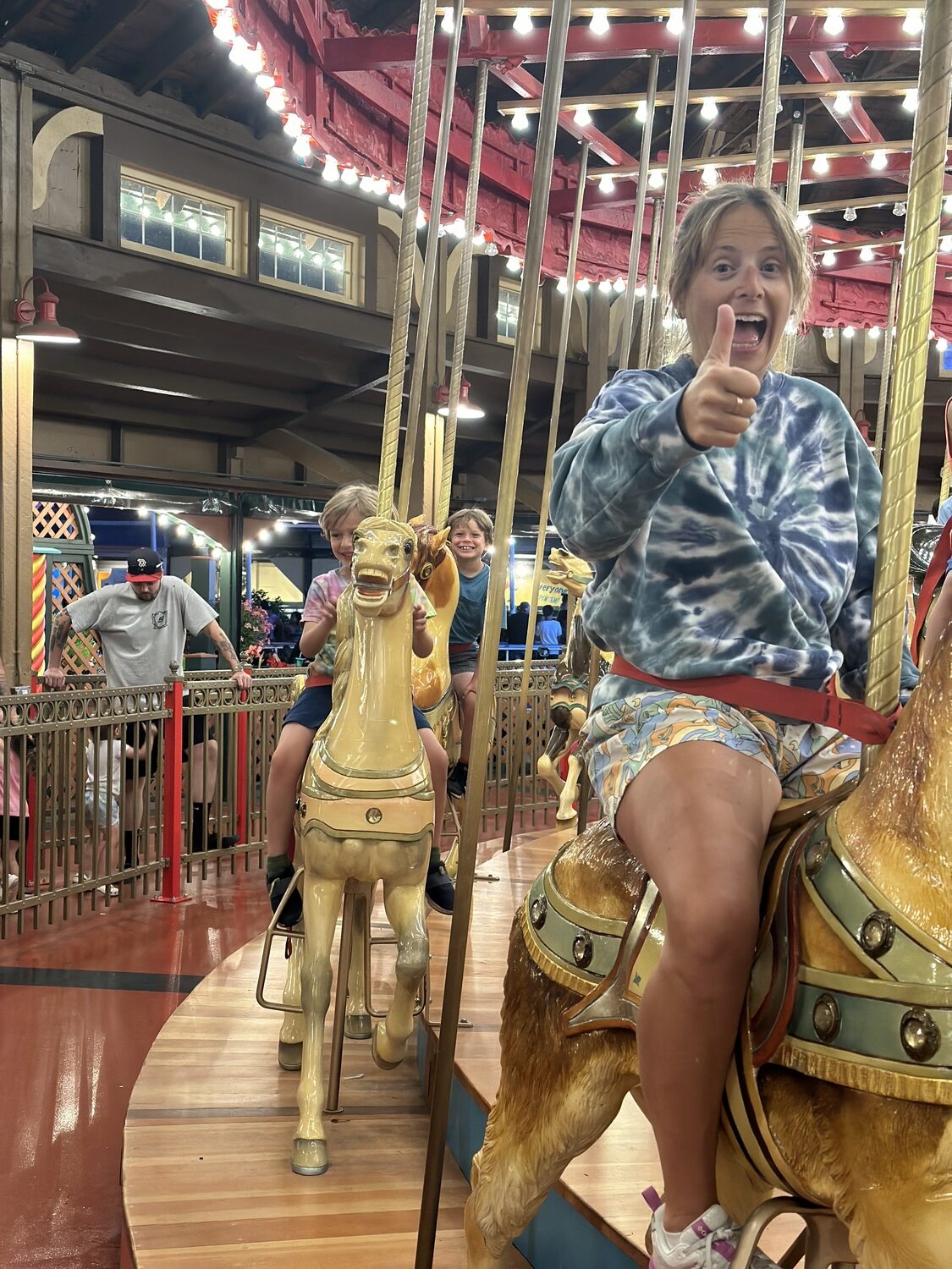 The merry-go-round.