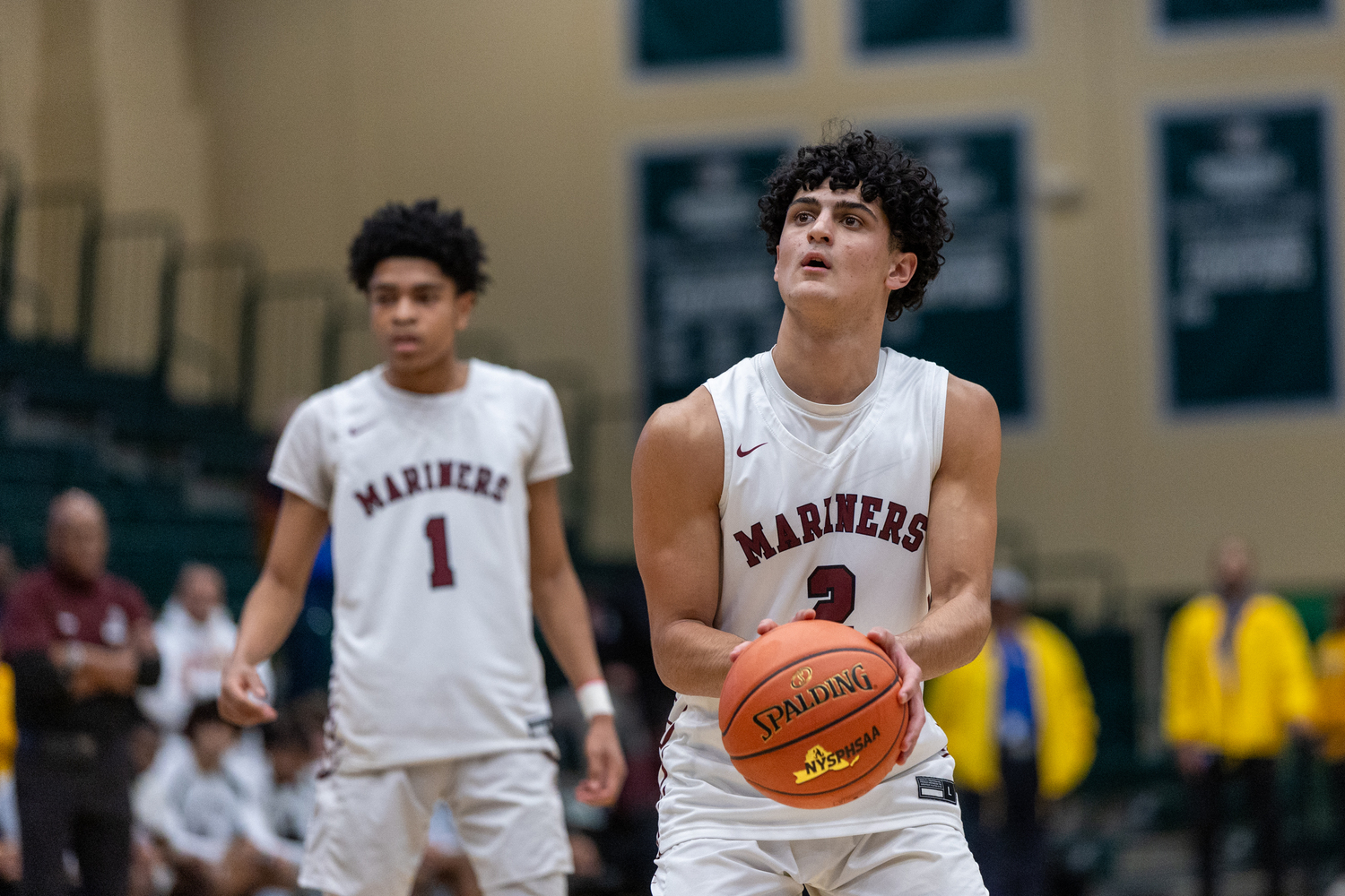 Alex Franklin at the free throw line.   RON ESPOSITO