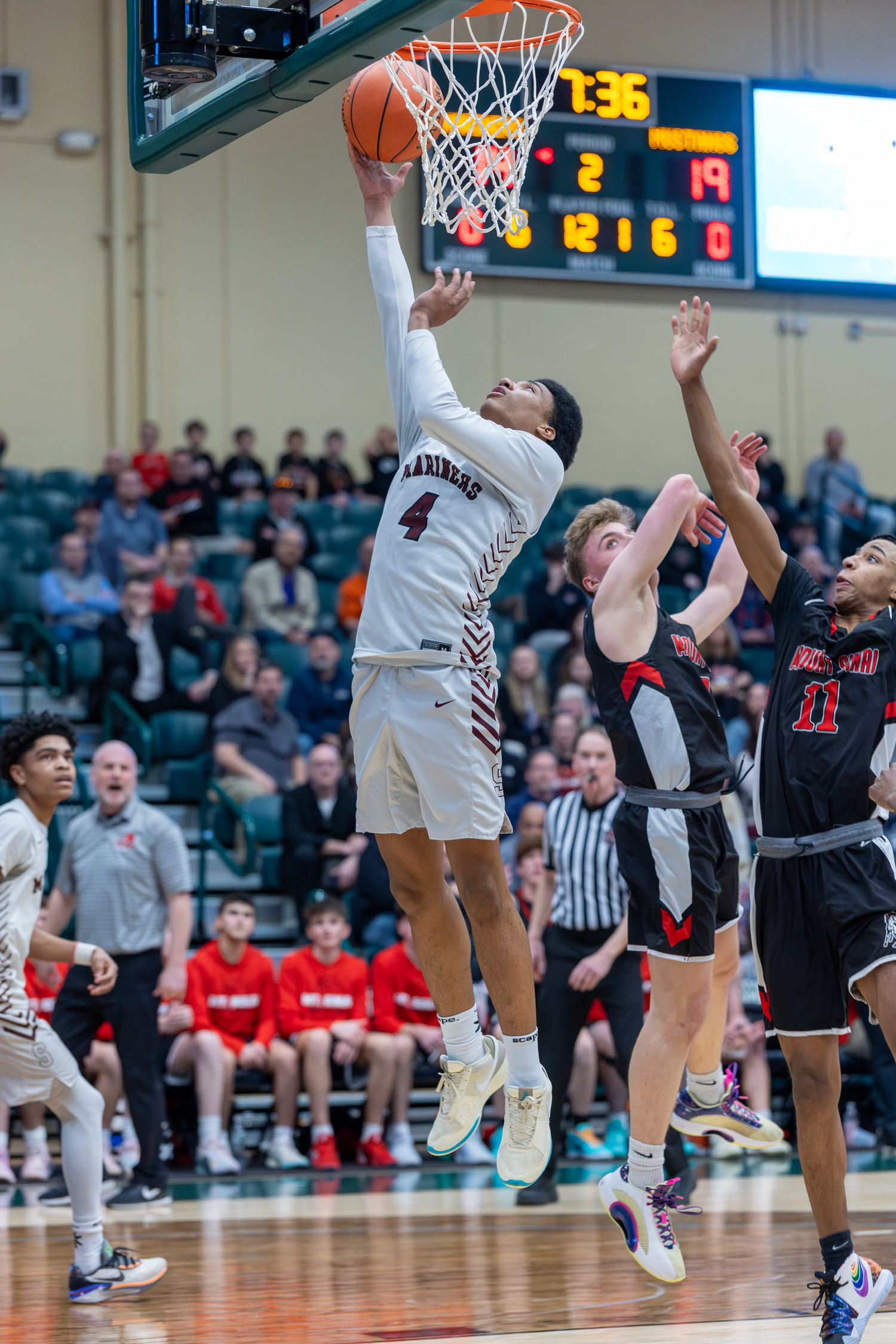 Southampton senior Devon Palmore scores.   RON ESPOSITO