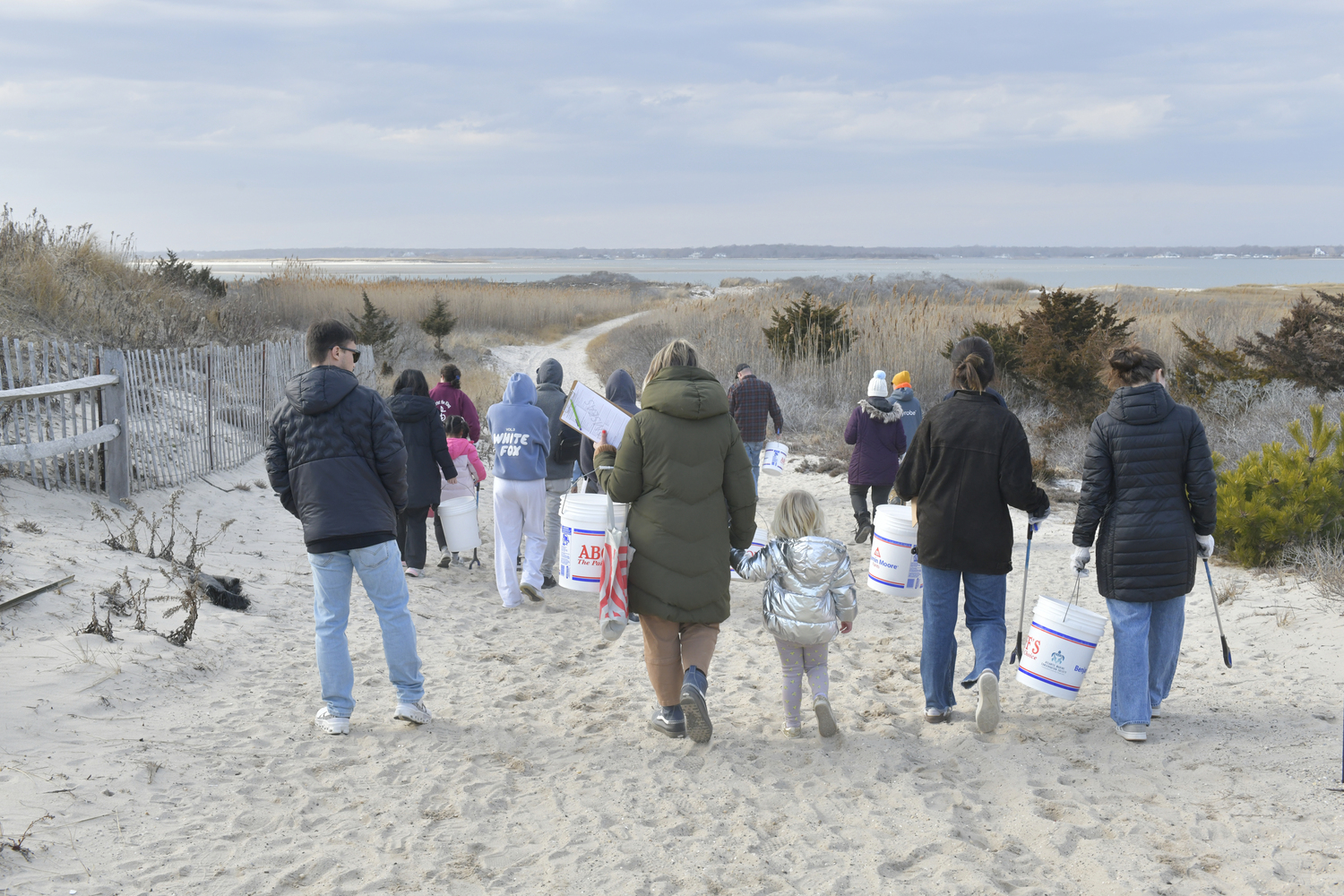 The Atlantic Marine Conservation Society hosted a Seal Walk Beach Cleanup on Saturday afternoon at Cupsogue Beach County Park Participants learned about the different species of seals that inhabit the waters around Long Island and how we can all help conserve the marine environment while tidying up the shoreline. More walks are scheduled. To find day and times go to amseas.org.  DANA SHAW