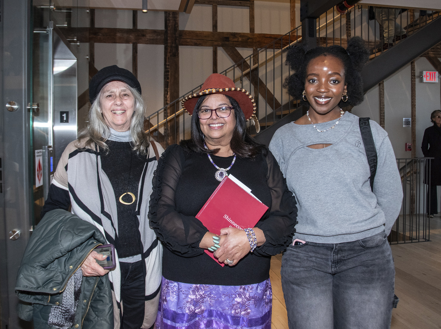 Heidi Rohm, Denise Silva-Dennis and Saidah Belo Osagie at the opening of 