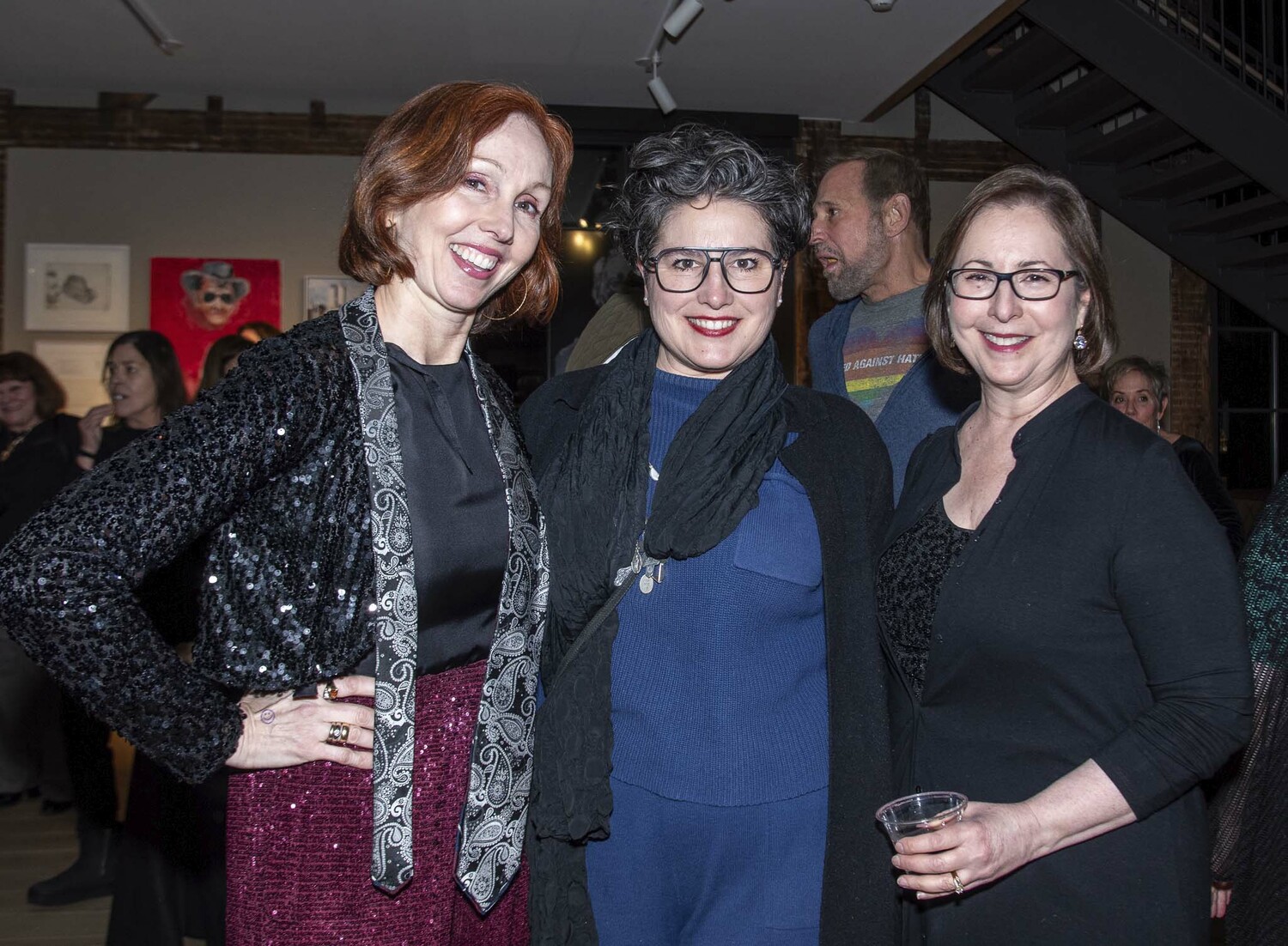 Guild Hall honorees Andrea Grover, Melanie Crader and Jeannine Dyner at The Church's first ever 