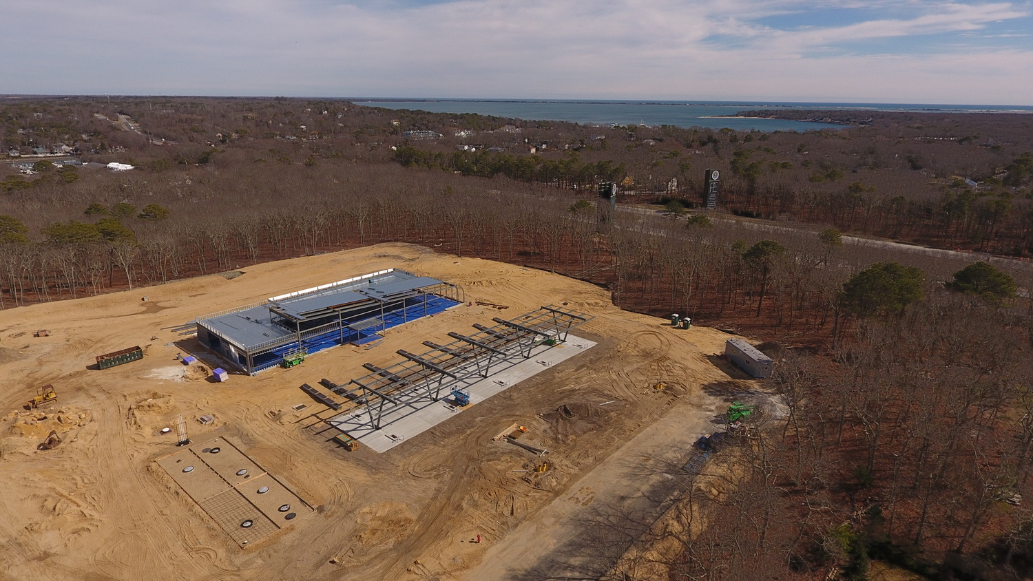 Construction work at the Shinnecock Nation's gas station in Hampton Bays was paused on Tuesday, a day after a state judge issued an injunction ordering the project to be halted immediately. Tribal leaders have said that they do not think state courts have authority over them, as a sovereign nation, but complied with the court order while they explore their legal options.