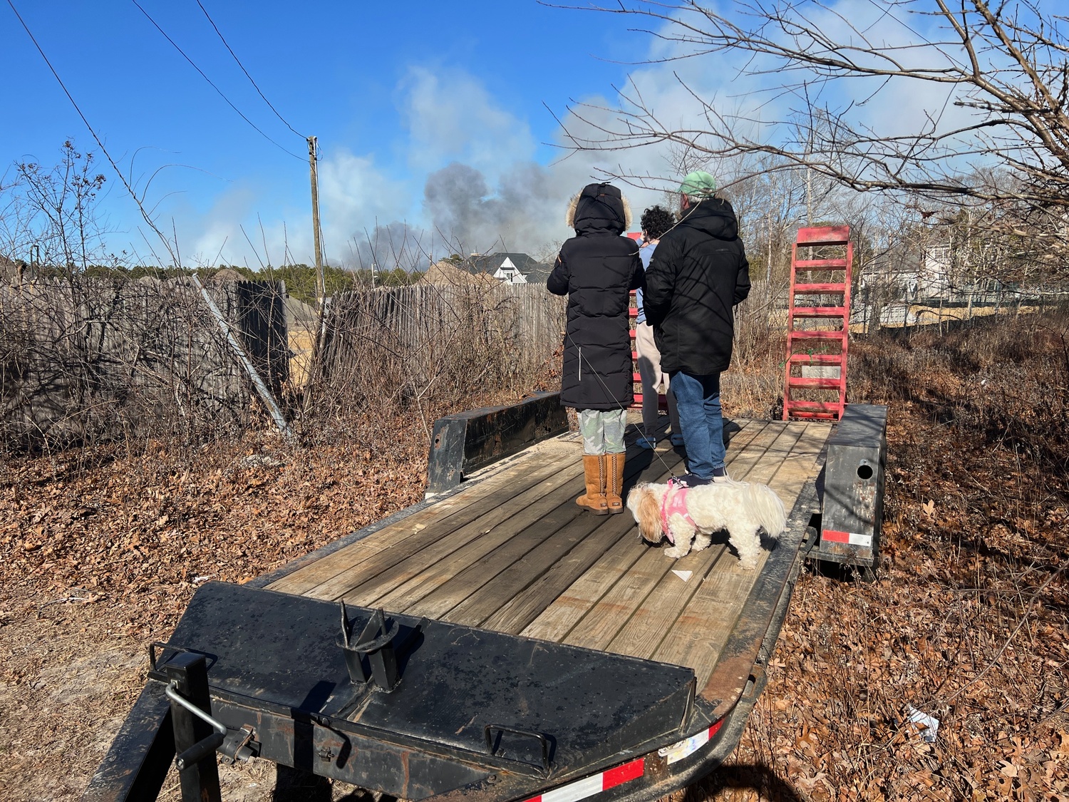 Western Southampton brush fire March 8, 2025. DANA SHAW