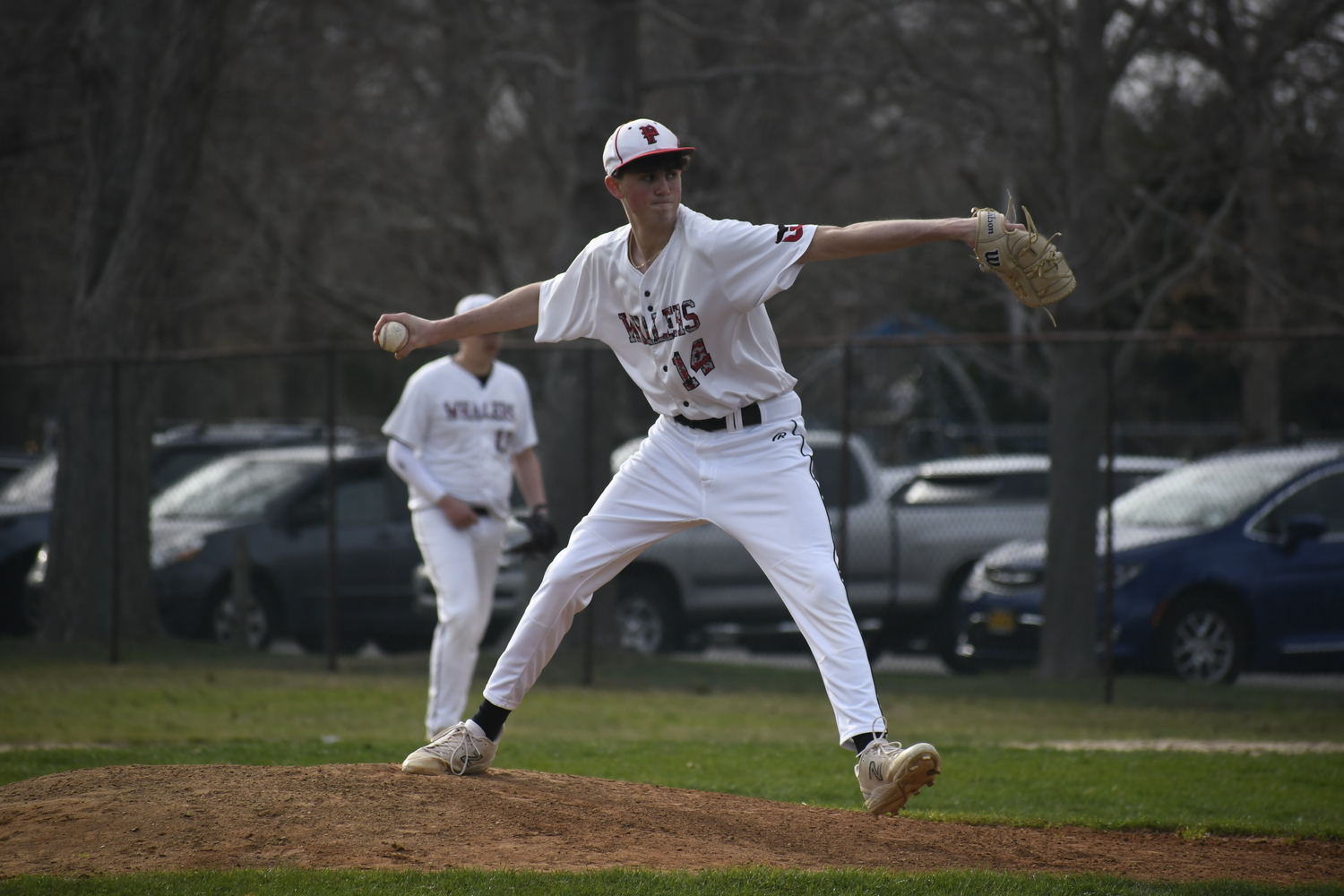 Pierson senior Braeden Mott started on the mound in Friday's game against Babylon.   DREW BUDD