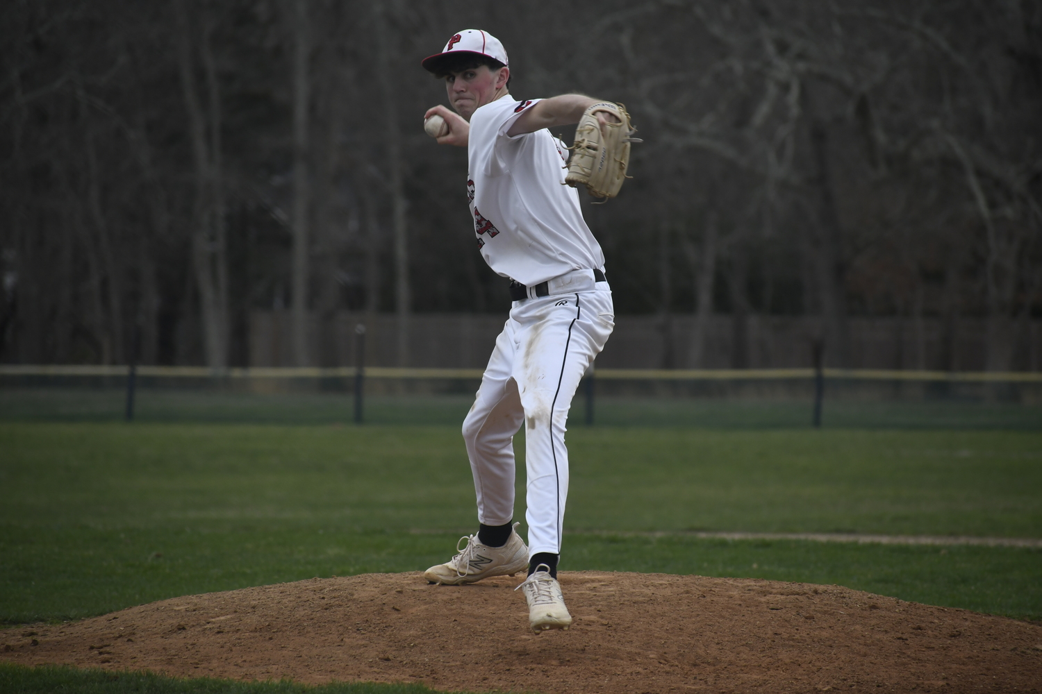Pierson senior Braeden Mott started on the mound in Friday's game against Babylon.   DREW BUDD