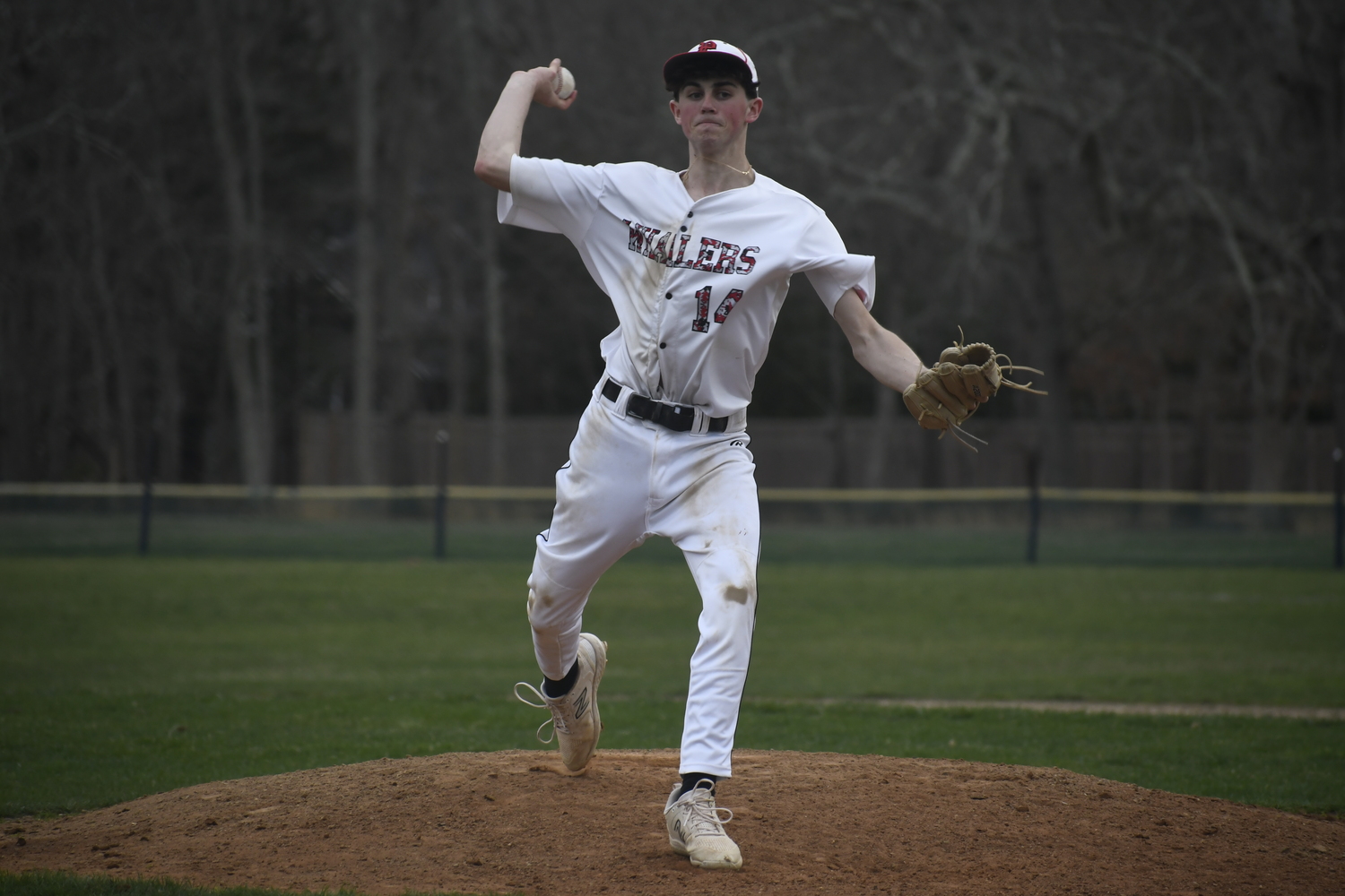 Pierson senior Braeden Mott started on the mound in Friday's game against Babylon.   DREW BUDD