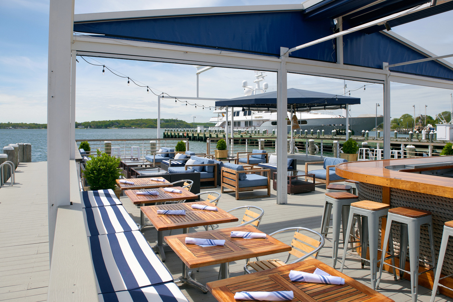 Claudio’s in Greenport celebrates Mother’s Day on Sunday, May 11 with lunch by the waterfront. COURTESY CLAUDIO'S