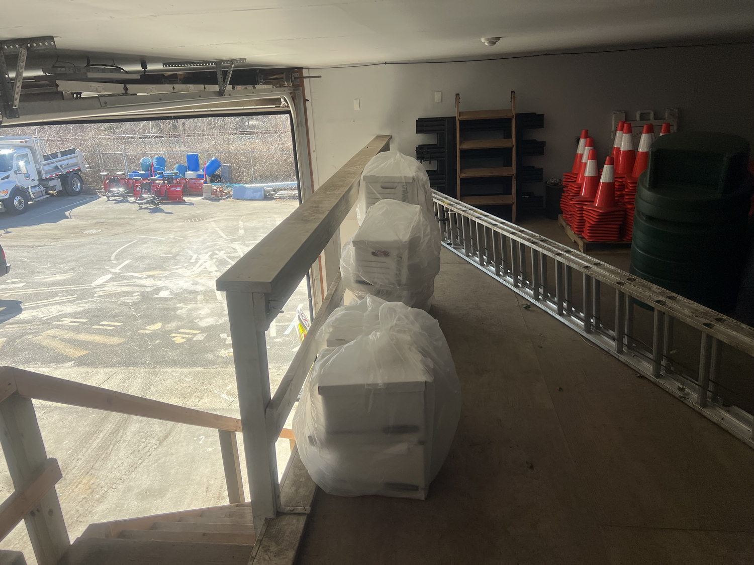 The CSEA union is alleging that documents and files containing sensitive information on employees were improperly stored out in the open at the Southampton Village Highway Department barn.
