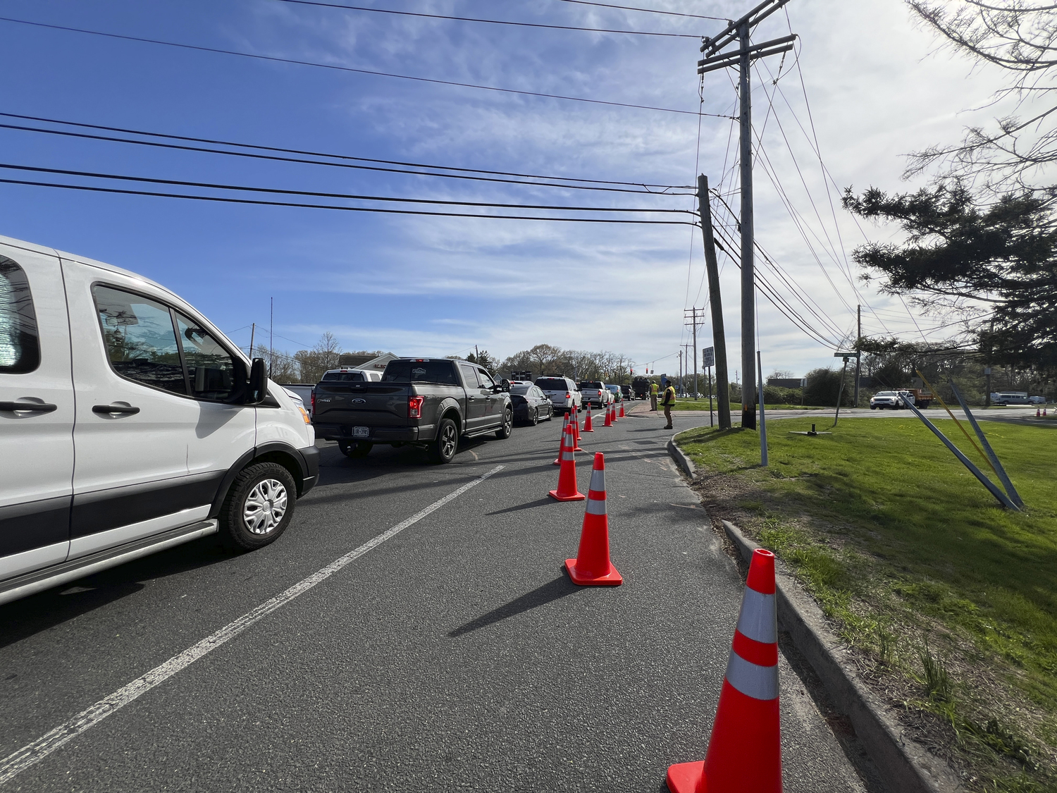 Traffic from Sandy Hollow Road merging onto CR 39 on Tuesday afternoon.   DANA SHAW