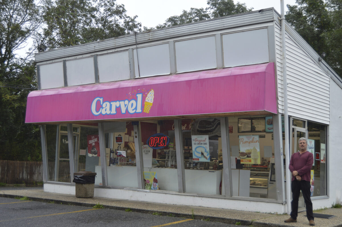 Greg Konner has proposed turning the Carvel on his property in Bridgehampton into a cannabis dispensary. TOM GOGOLA