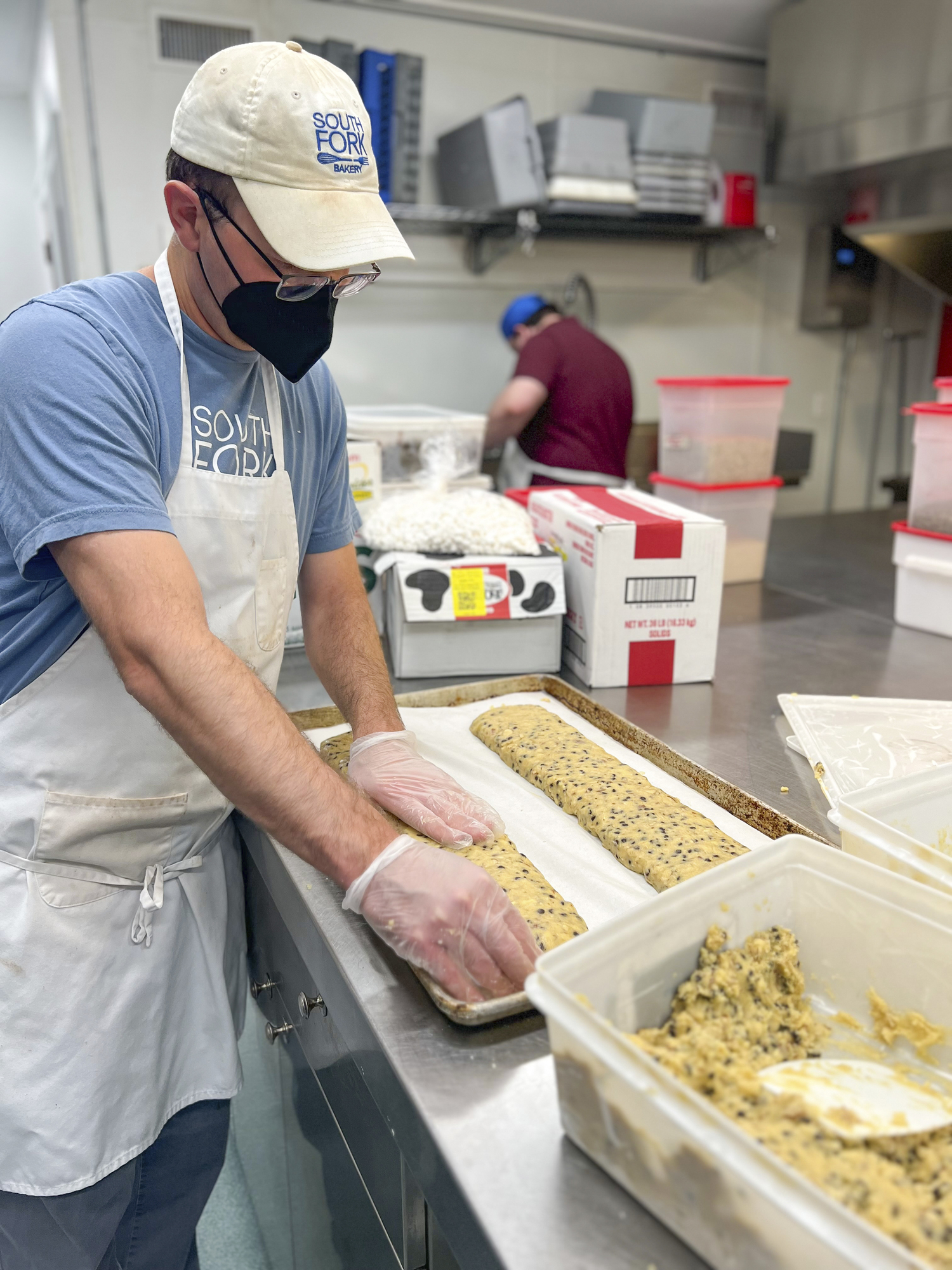 Scott Beinecke works at the South Fork Bakery and at the Hamptons Center for Rehabilitation and Nursing, and says the jobs give him a feeling of accomplishment.