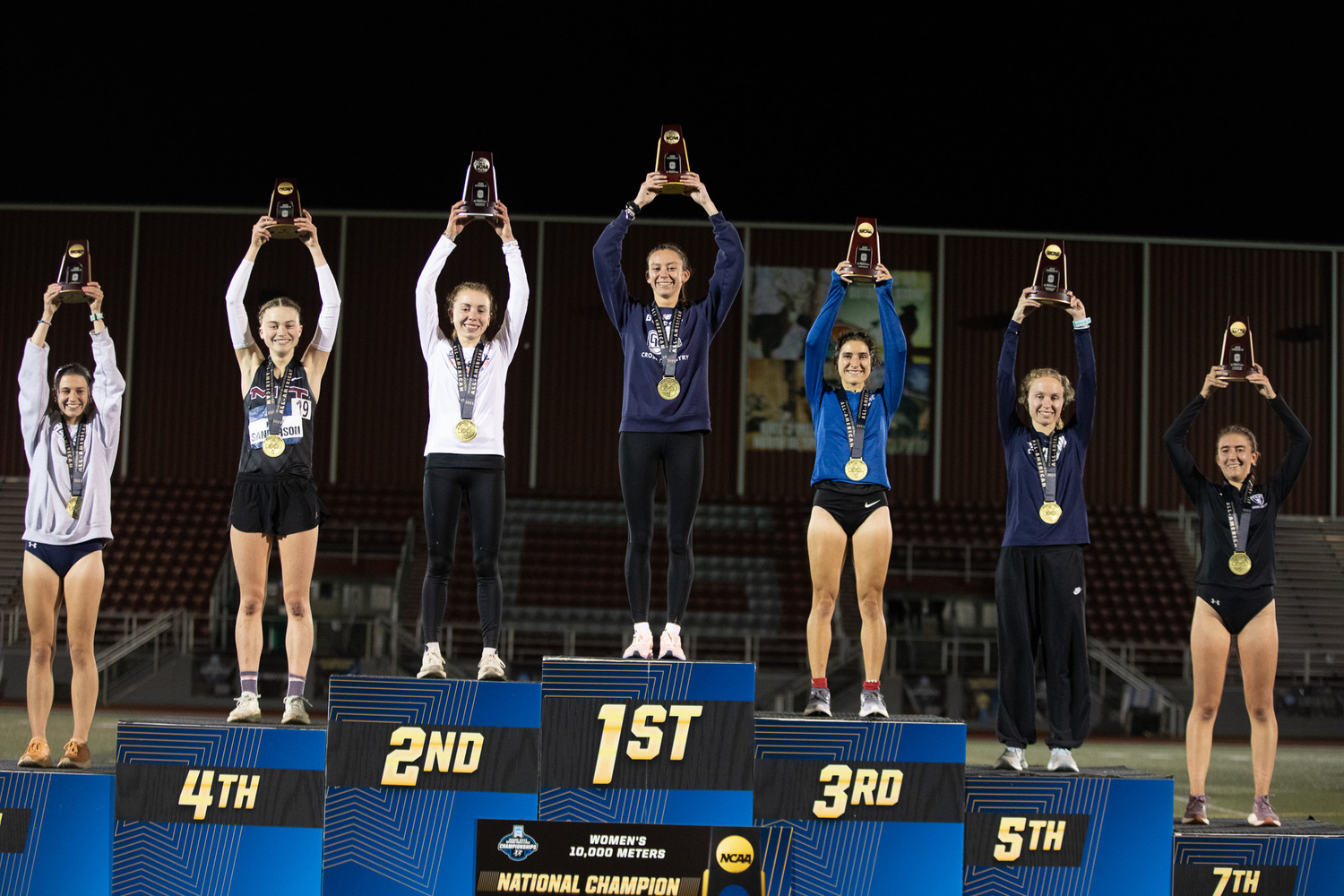 Penelope Greene won the 10K at the NCAA Division III Championships at SPIRE Institute's Outdoor Track and Field facility in Geneva, Ohio.  CORIE HOLDING