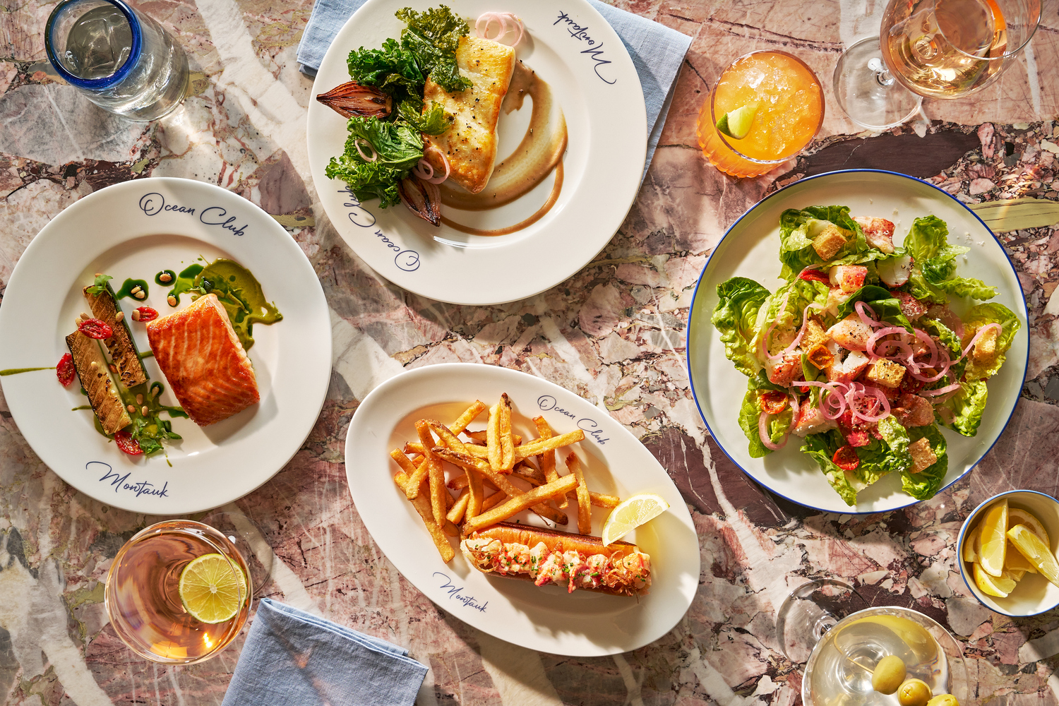 Montauk Yacht Club’s recently unveiled restaurant, Ocean Club, will debut a new menu for the upcoming season led by Chef Jarad McCarroll. COURTESY MONTAUK YACHT CLUB