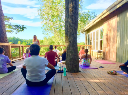 Earth Yoga Outside on the Deck with Amy Hess