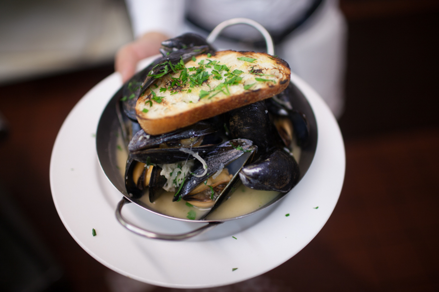 Bottomless steamed mussels and fries are available for $25 on Wednesday at Almond Restaurant. LINDSAY MORRIS