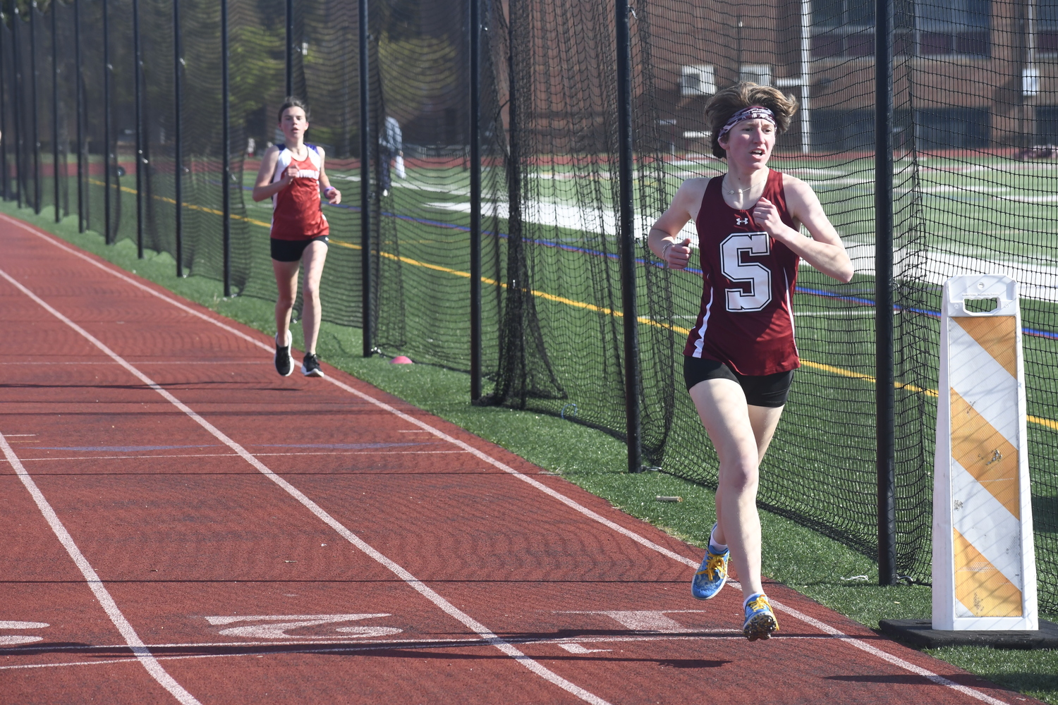 Southampton senior Lili Telvi won the 1,500-meter race on Thursday, May 1.  DREW BUDD