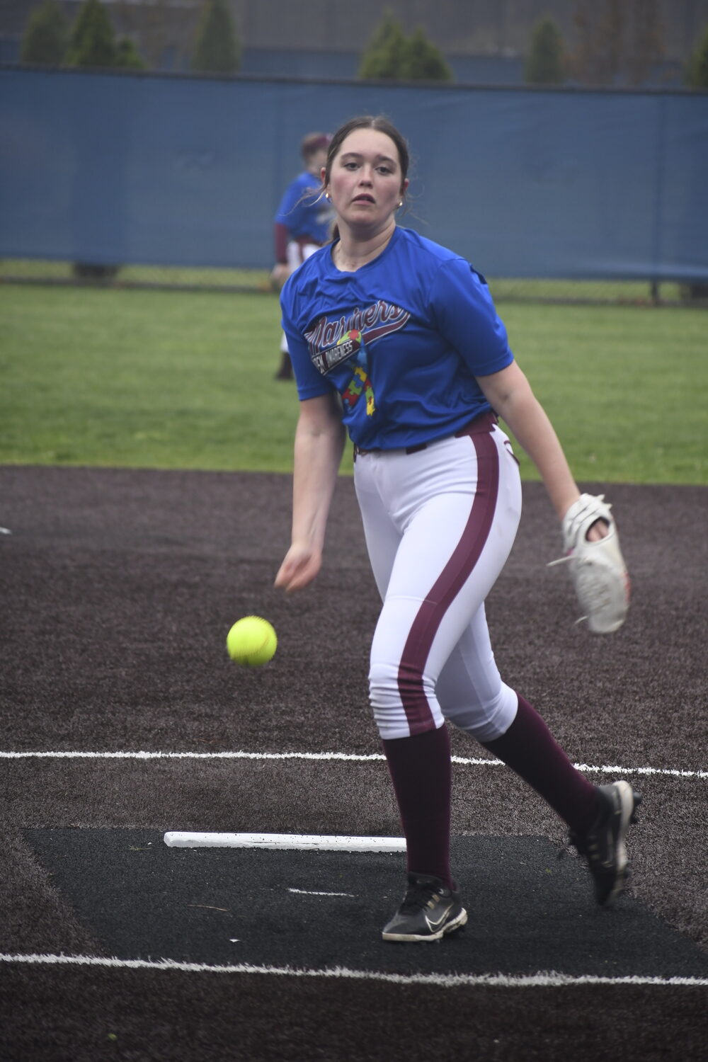 Southampton freshman Avery Greene was in the circle once again on Friday.  DREW BUDD