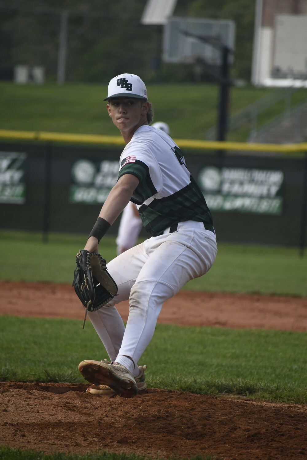 Westhampton Beach sophomore Liam McGinness started the season finale on Thursday, May 15.  DREW BUDD