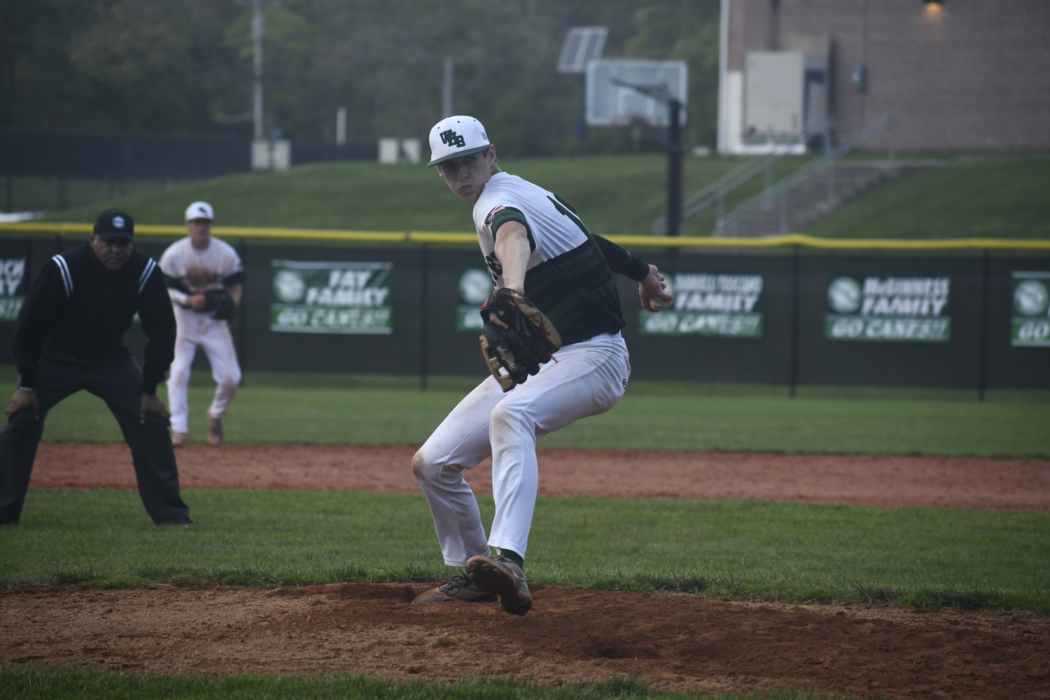 Jacob Permakoff on the mound for the 'Canes.   DREW BUDD