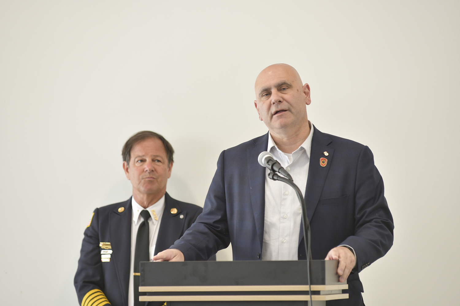 Suffolk County FRES Commissioner Rudy Sunderman.  DANA SHAW