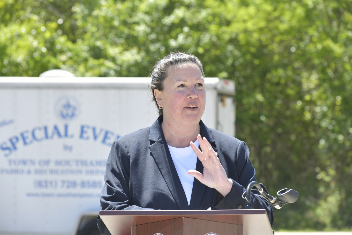 Southampton Town Councilwoman Cyndi McNamara.  DANA SHAW