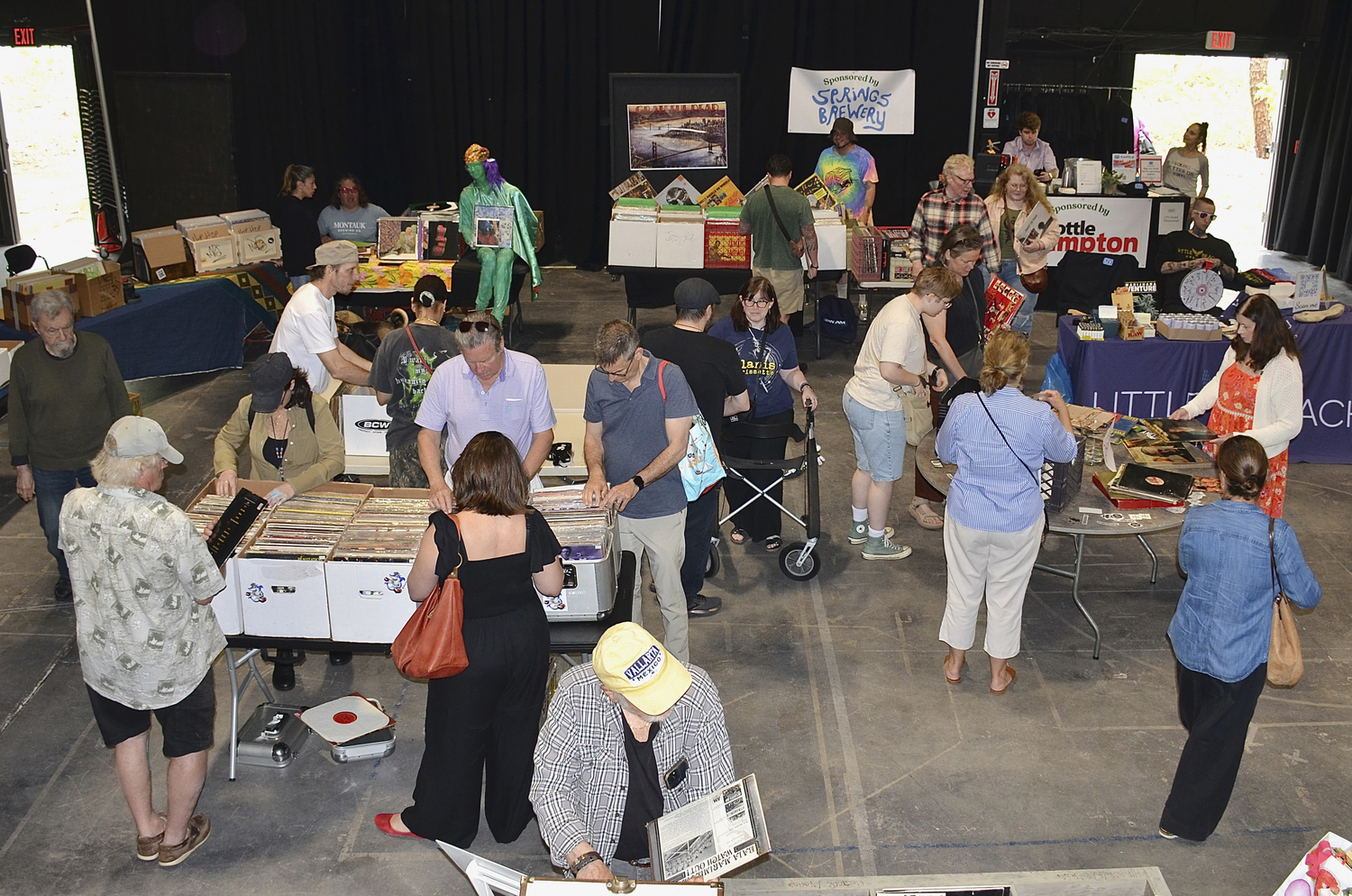 LTV Studios in Wainscott hosted its first annual Hamptons Vinyl Record Fair on Sunday, May 18, where vinyl fans flocked to look at and buy used and new records.    KYRIL BROMLEY