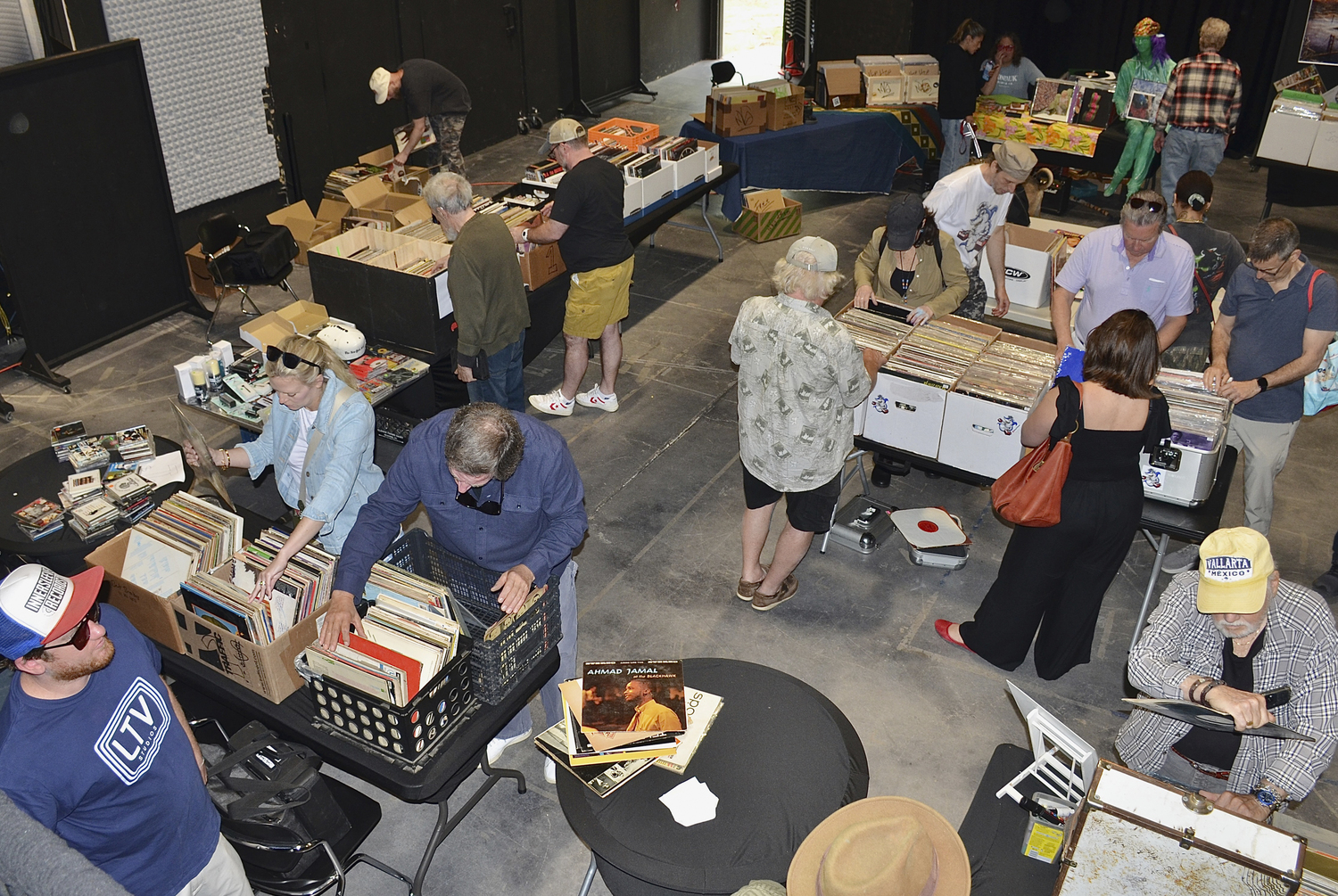 LTV Studios in Wainscott hosted its first annual Hamptons Vinyl Record Fair on Sunday, May 18, where vinyl fans flocked to look at and buy used and new records.    KYRIL BROMLEY