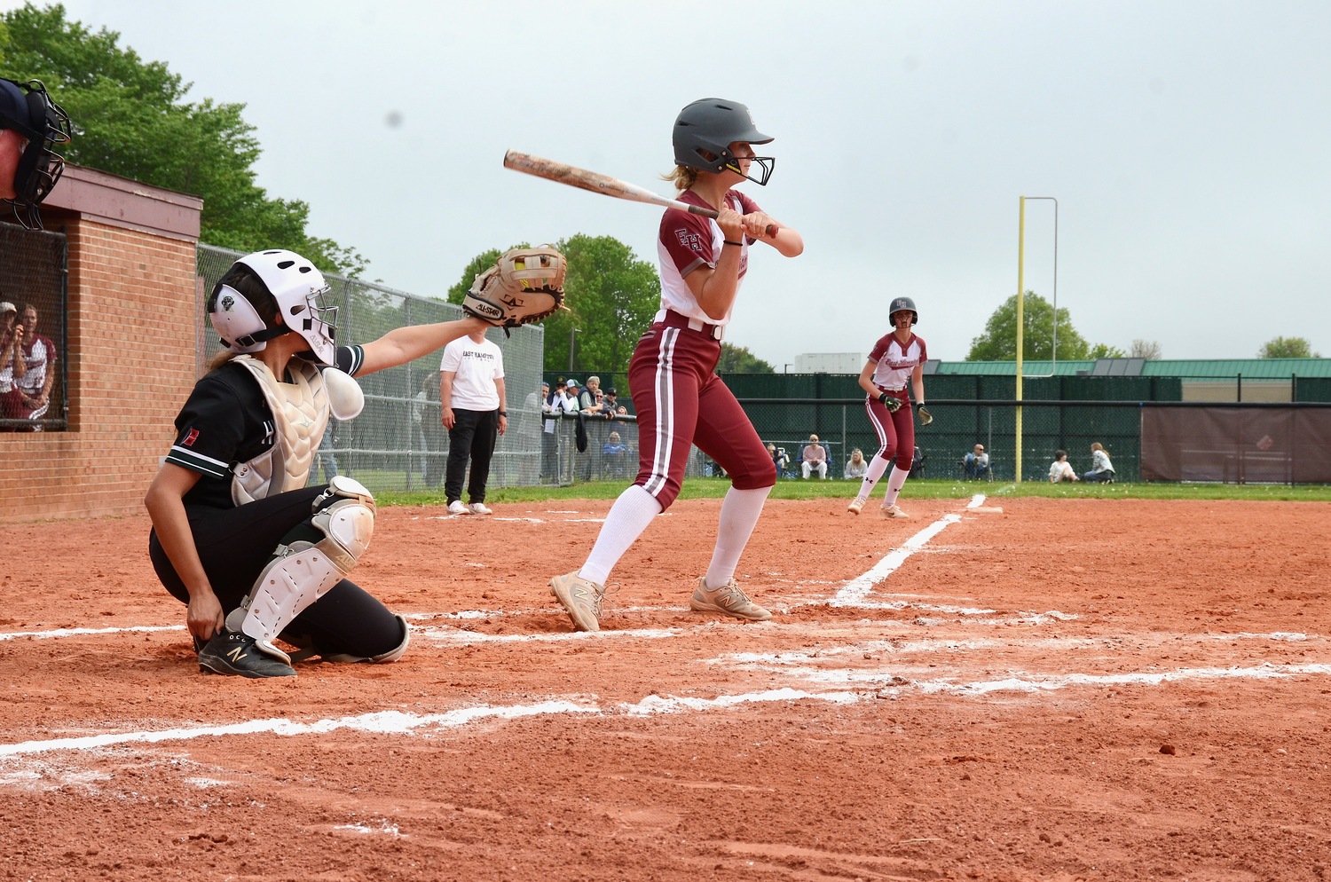 Sophomore Ella Abran waits for a pitch. KYRIL BROMLEY