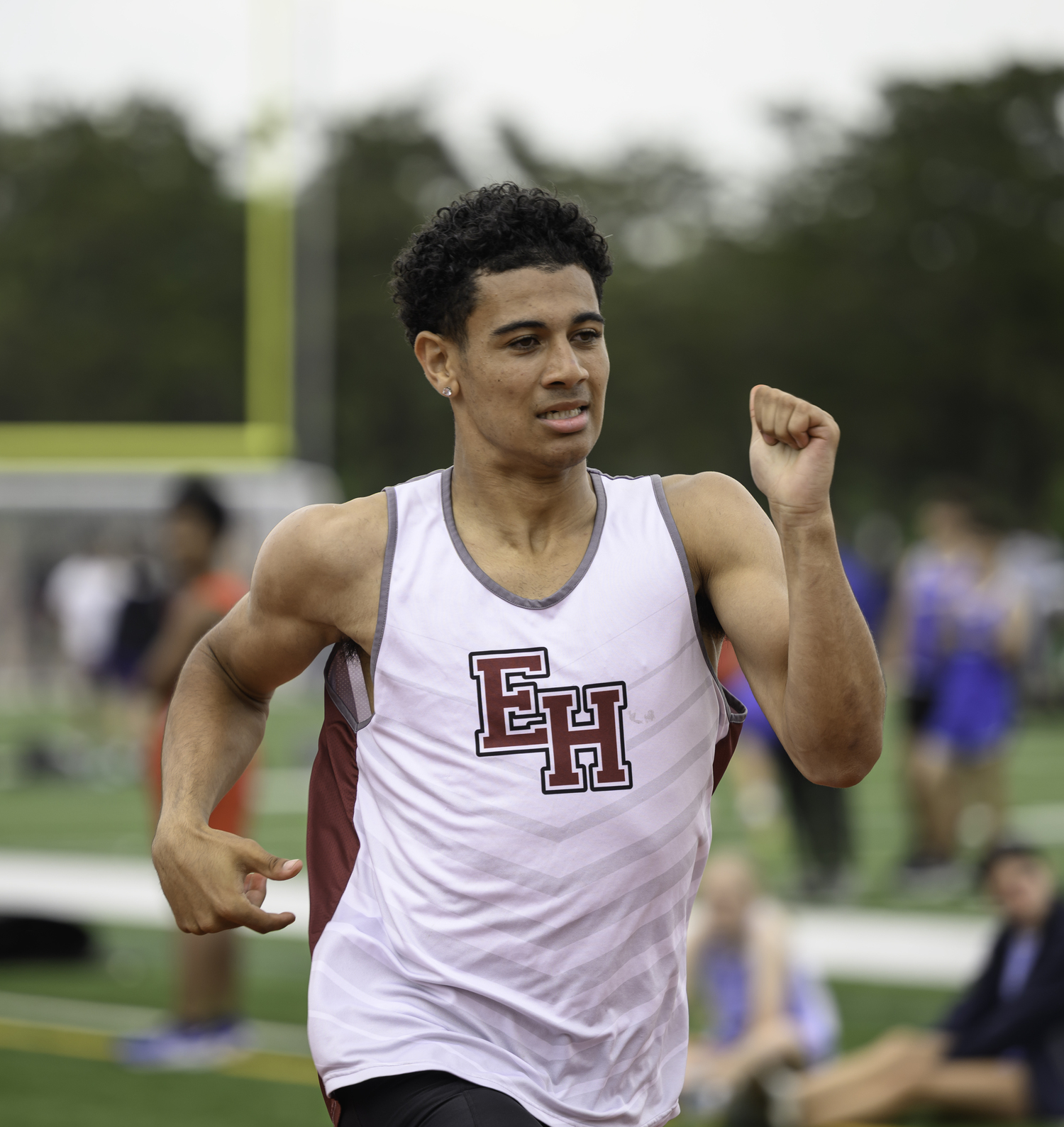 Xavier Johnson won the freshman/sophomore 200-meter dash and placed second in the freshman/sophomore 400-meter dash.  MARIANNE BARNETT