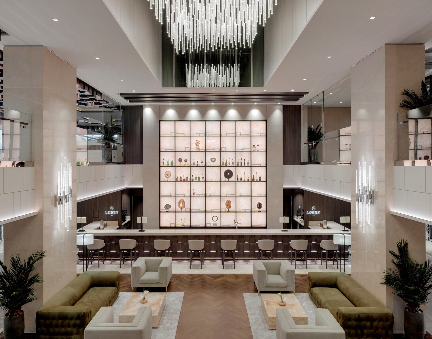 The lobby of the Explora. Courtesy Explora Journeys
