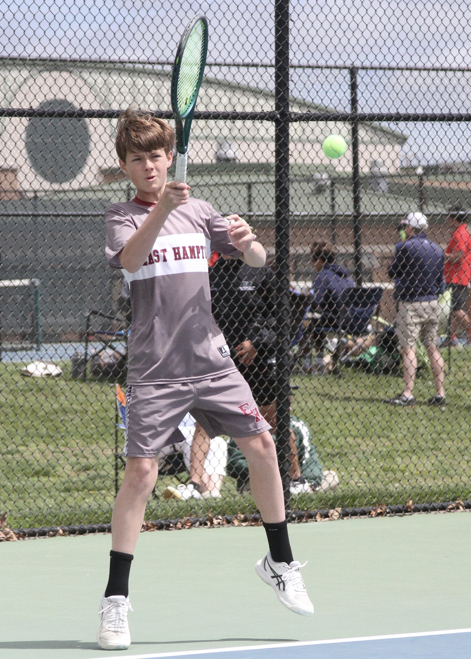 Eighth-grader Chase Bohnnsack remains consistent at the baseline. DESIRÉE KEEGAN