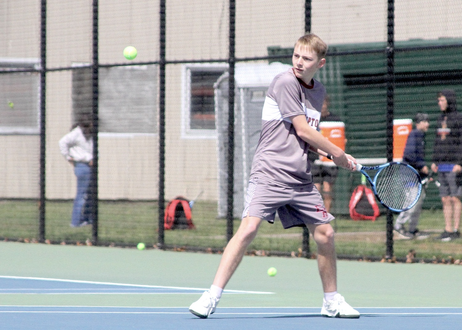 Junior Lucas Centalonza waits for the ball. DESIRÉE KEEGAN