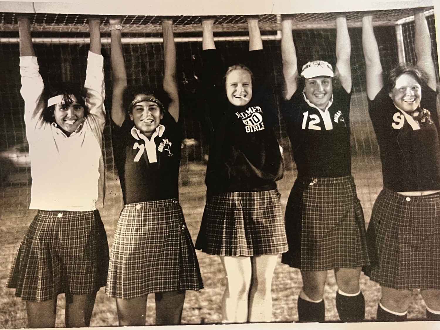 Members from the 1982 Field Hockey Championship Team. COURTESY DARREN PHILLIPS