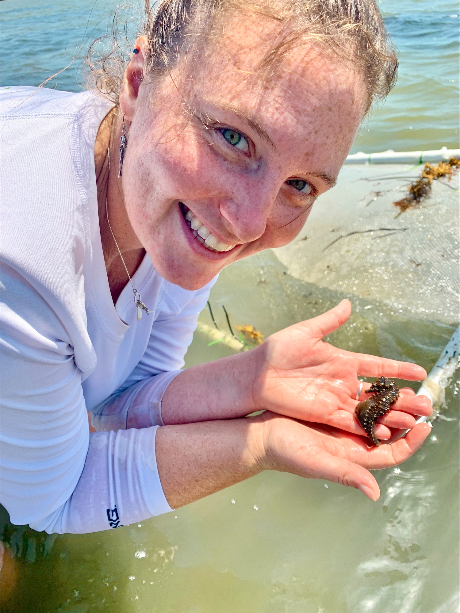 Hazel Wodehouse, marine educator and volunteer coordinator for Cornell Cooperative Extension Marine Program's Back to the Bays Initiative.