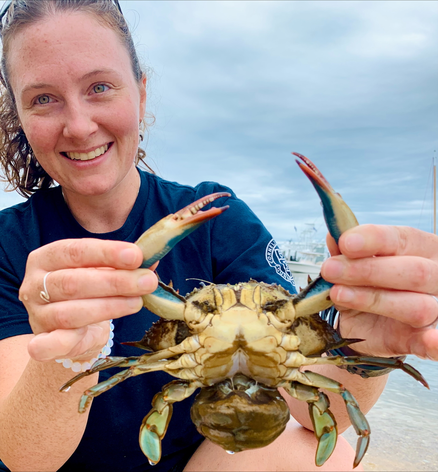 Hazel Wodehouse, marine educator and volunteer coordinator for Cornell Cooperative Extension Marine Program's Back to the Bays Initiative.
