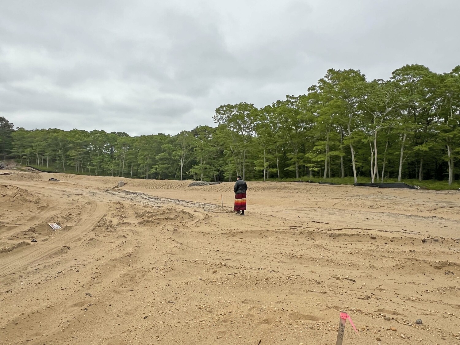 Members of the Shinnecock Nation gathered at 13 Indian Road in Hampton Bays on Wednesday to celebrate the reclamation of the first piece of aboriginal land in 400 years.   DANA SHAW