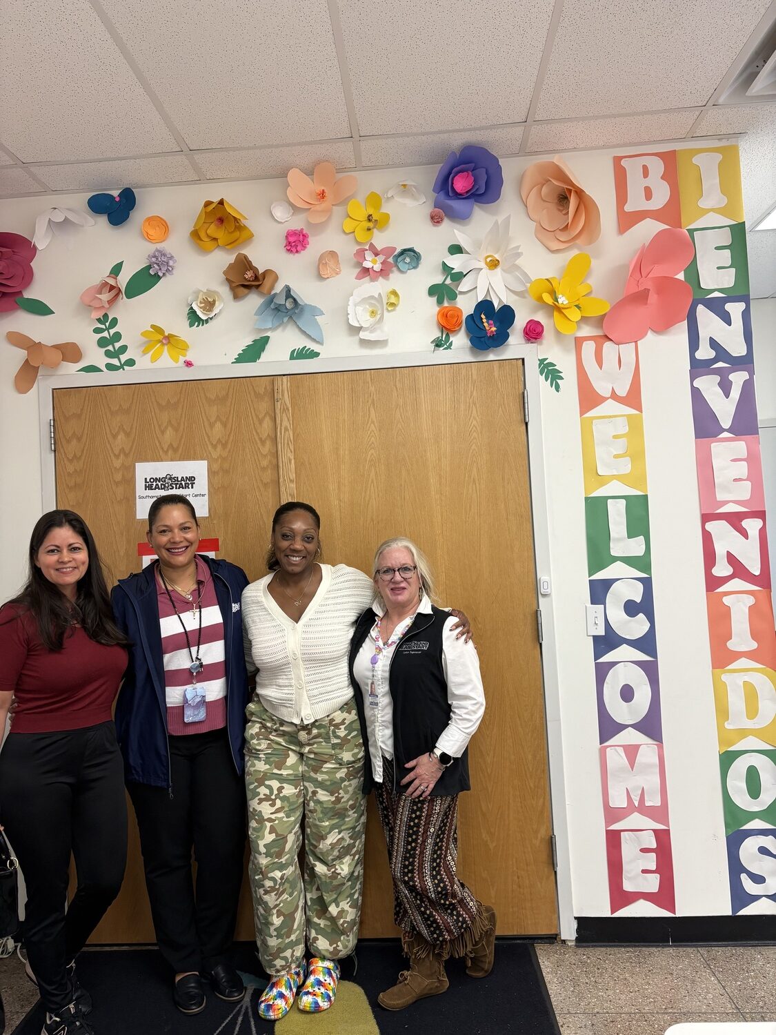 From left, parent Maria Guadron, Head Start's Associate Director of Parent/Community Involvement Ana Figueroa, parent Chaniqua Kennedy, and Southampton Head Start Center Supervisor Kristina Foster. CAILIN RILEY