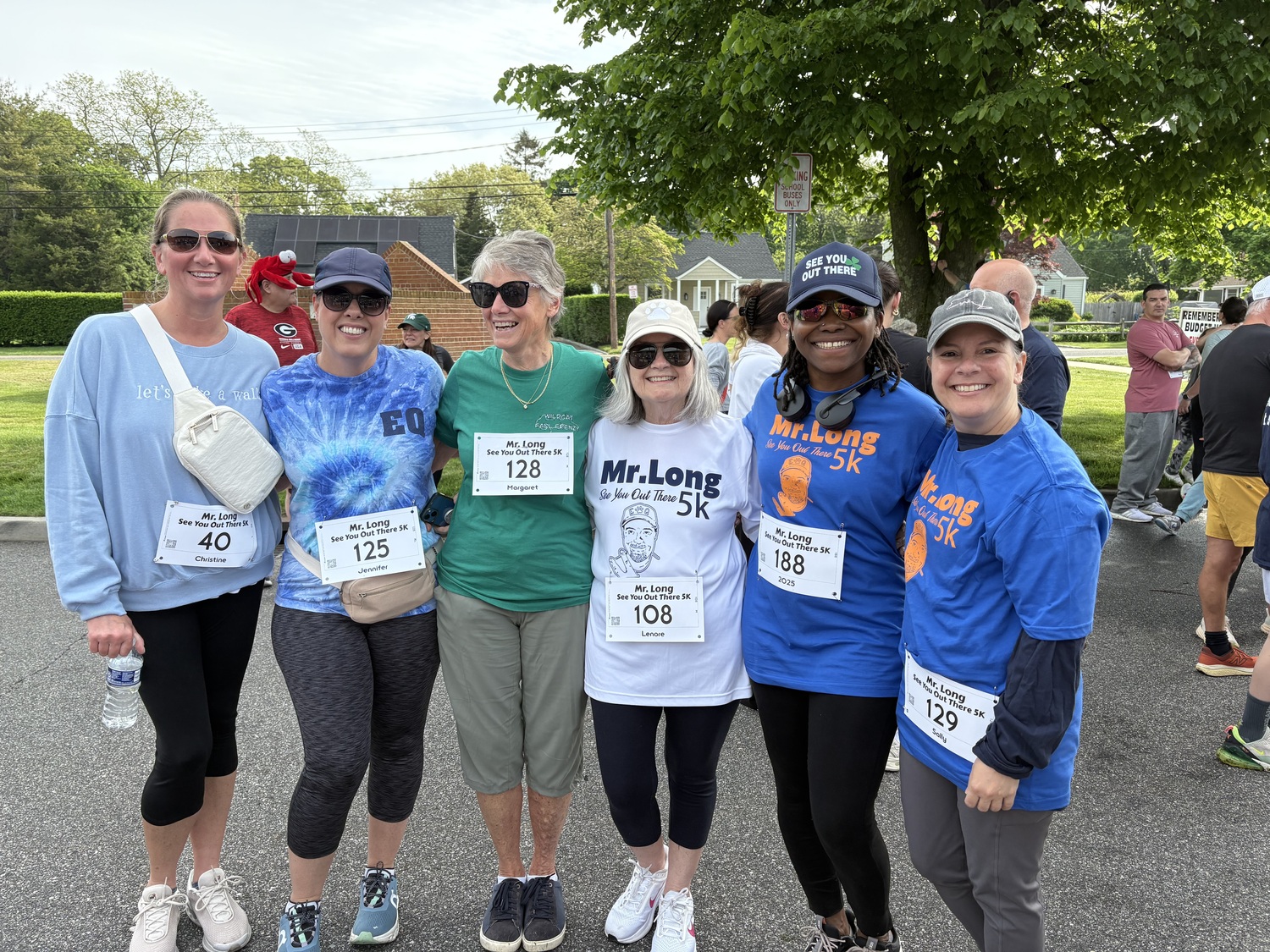 A group of East Quogue faculty and staff members before the start of the race. CAILIN RILEY