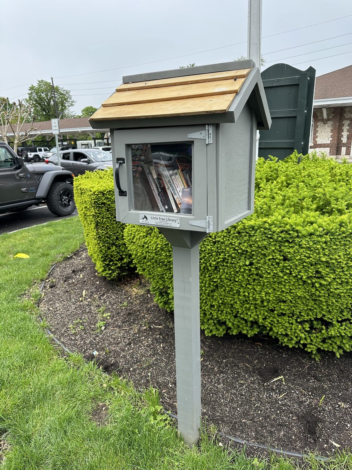 Ben Halsey's Eagle Scout project, a free library at the Southampton train station. DAN STARK