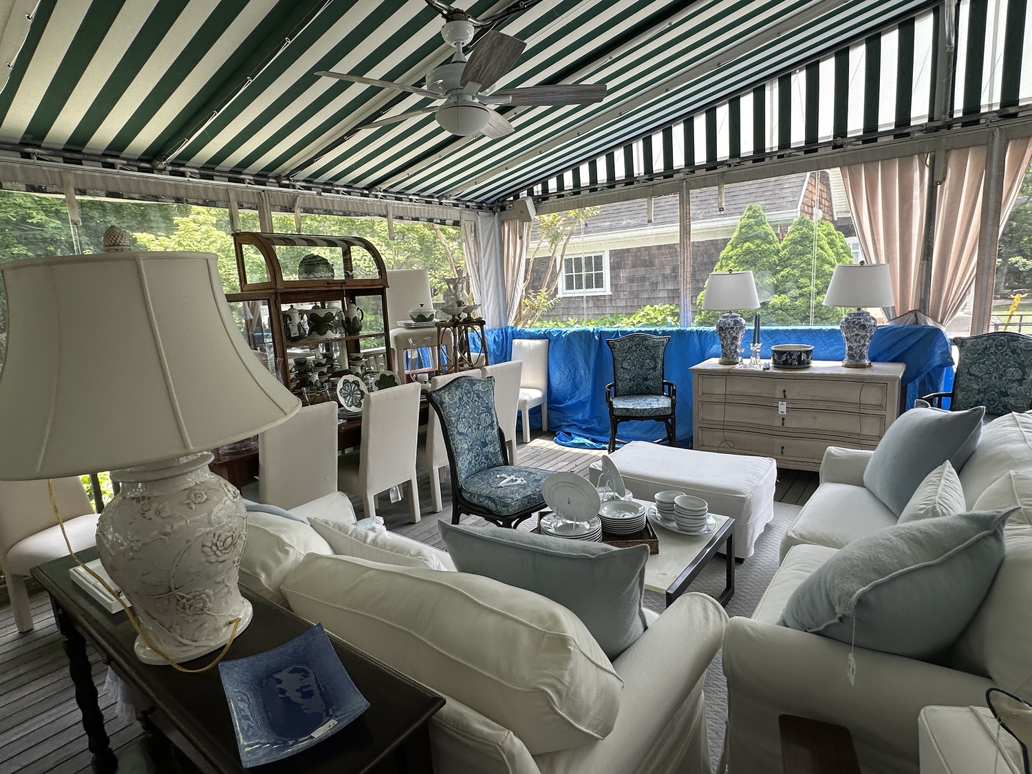Behind the scene at the Southampton Fresh Air Home getting ready for the Decorators, Designers, Dealers Sale. DAN STARK