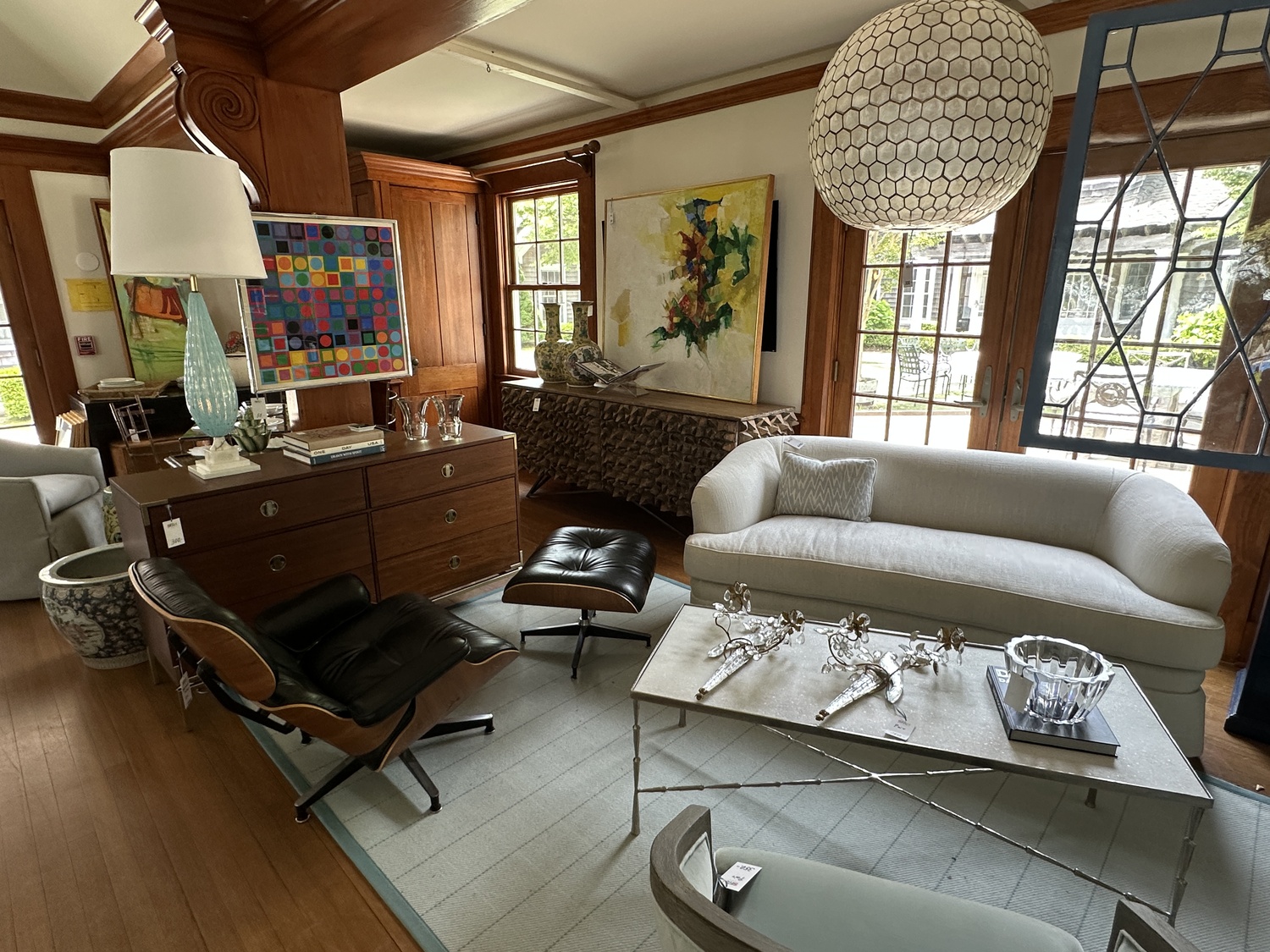 One of the rooms being prepared for the Decorators, Designers, Dealers sale. DAN STARK